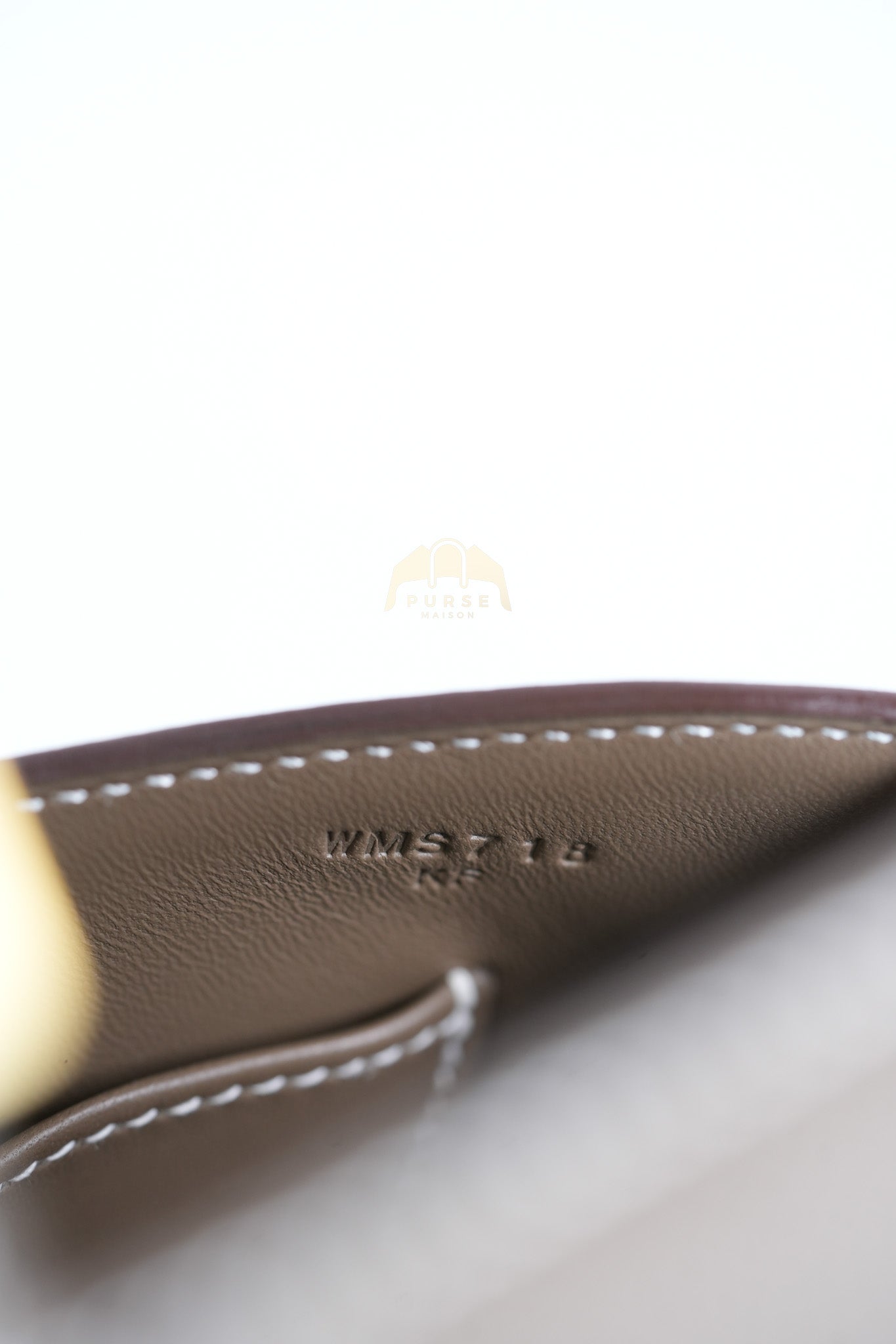 Constance Elan in Etoupe Epsom Leather and Gold Hardware Stamp W (2024) | Purse Maison Luxury Bags Shop