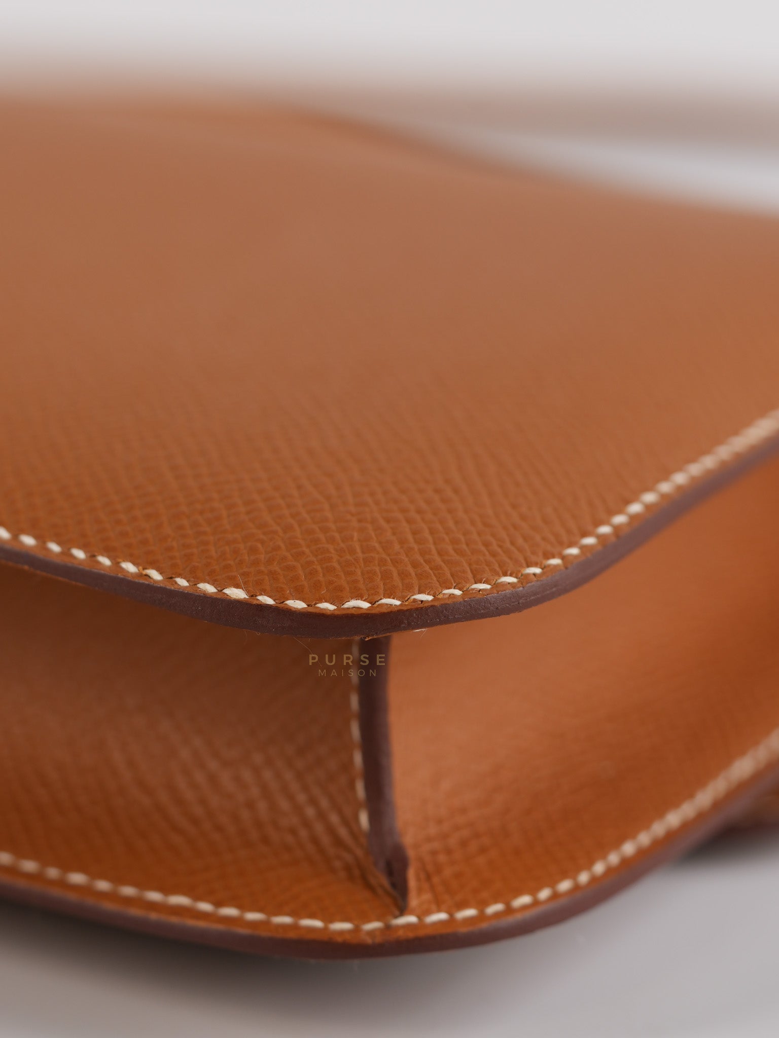 Constance Elan in Gold Epsom Leather with Gold Hardware Stamp K(2025) | Purse Maison Luxury Bags Shop