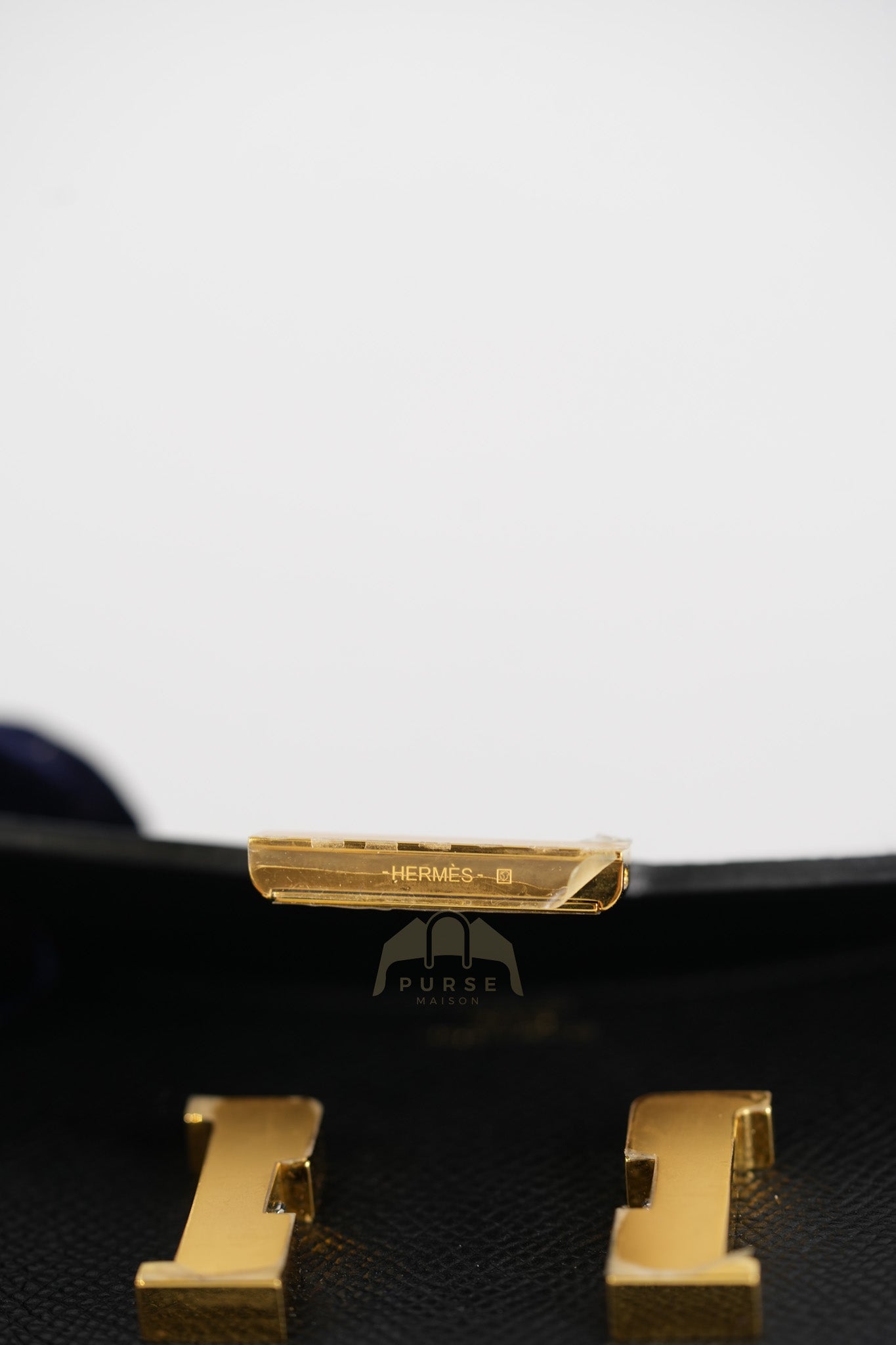 Constance Slim Black in Epsom Leather & Gold Hardware Stamp W (2024) | Purse Maison Luxury Bags Shop