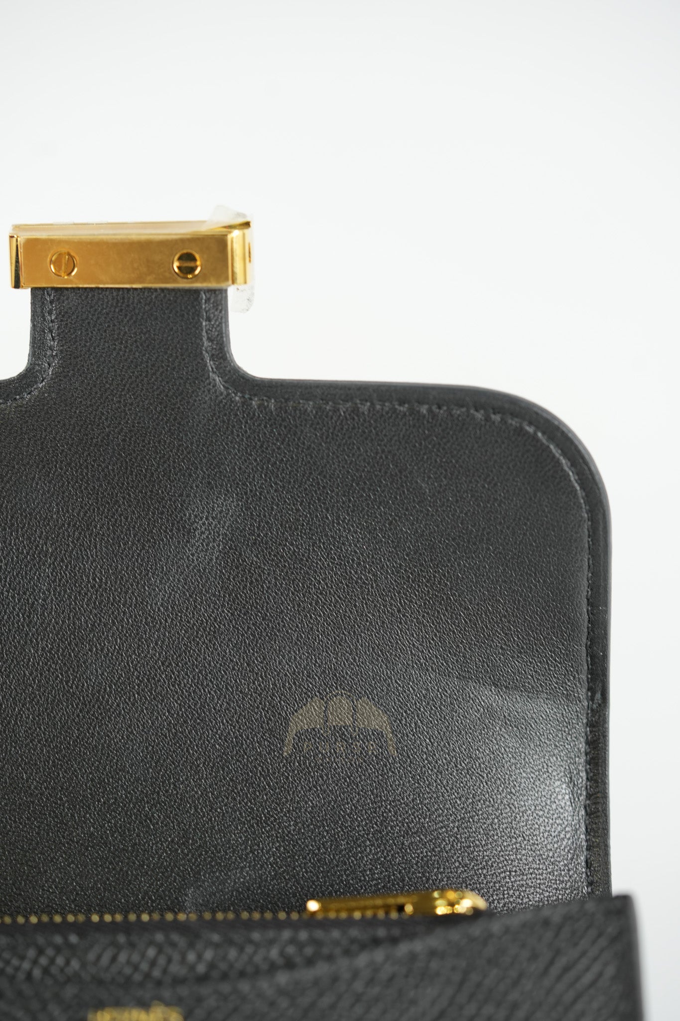 Constance Slim Black in Epsom Leather & Gold Hardware Stamp W (2024) | Purse Maison Luxury Bags Shop