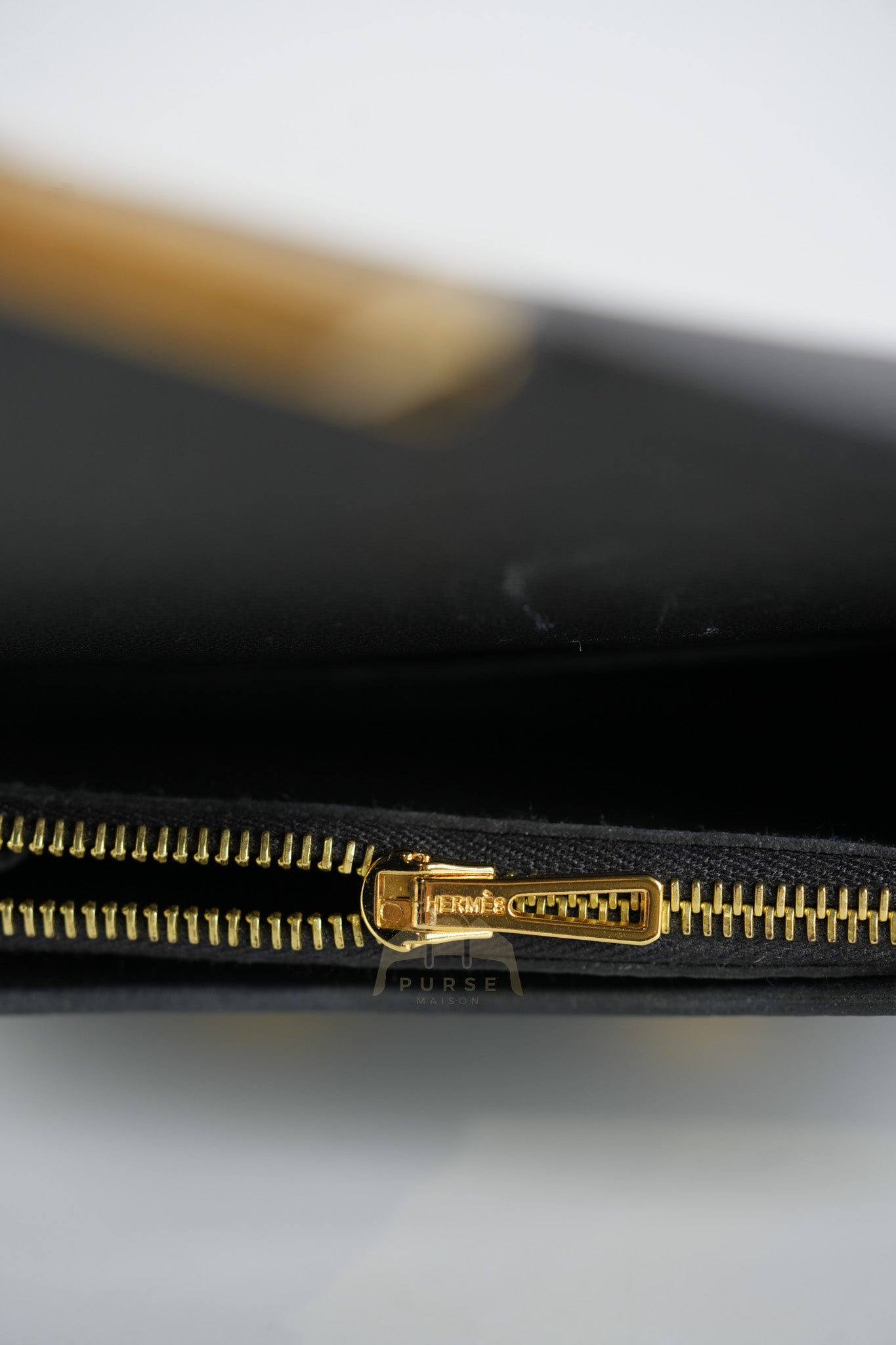 Constance Slim Black in Epsom Leather & Gold Hardware Stamp W (2024) | Purse Maison Luxury Bags Shop