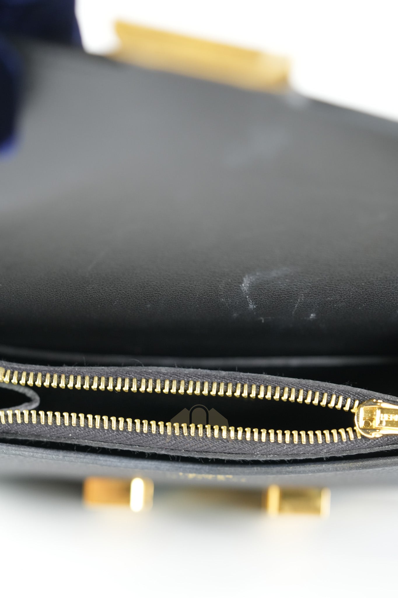 Constance Slim Black in Epsom Leather & Gold Hardware Stamp W (2024) | Purse Maison Luxury Bags Shop