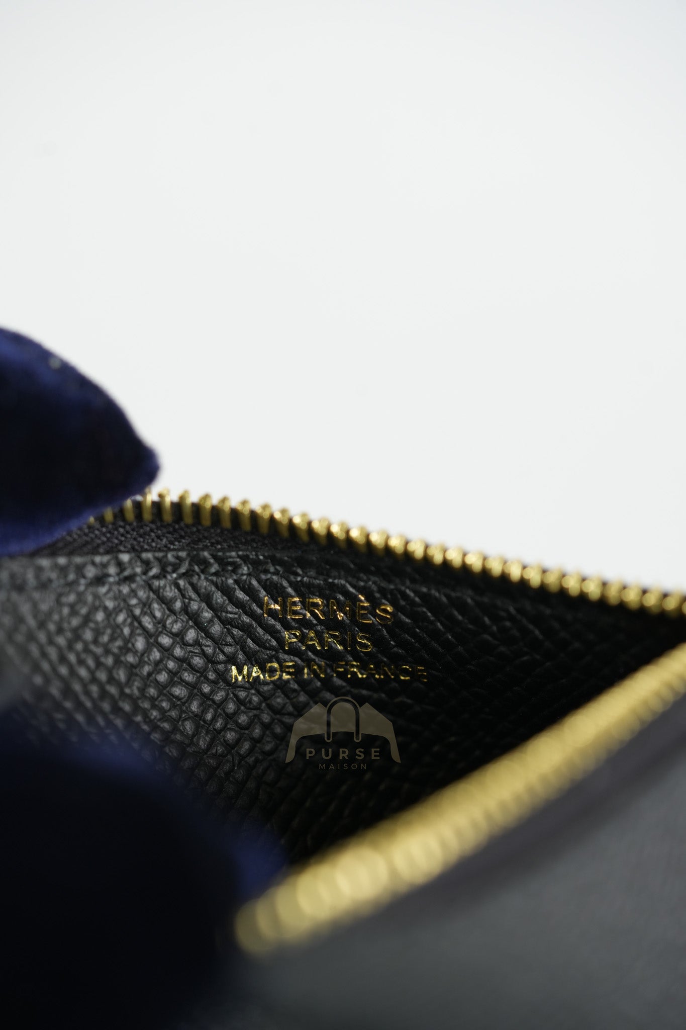 Constance Slim Black in Epsom Leather & Gold Hardware Stamp W (2024) | Purse Maison Luxury Bags Shop