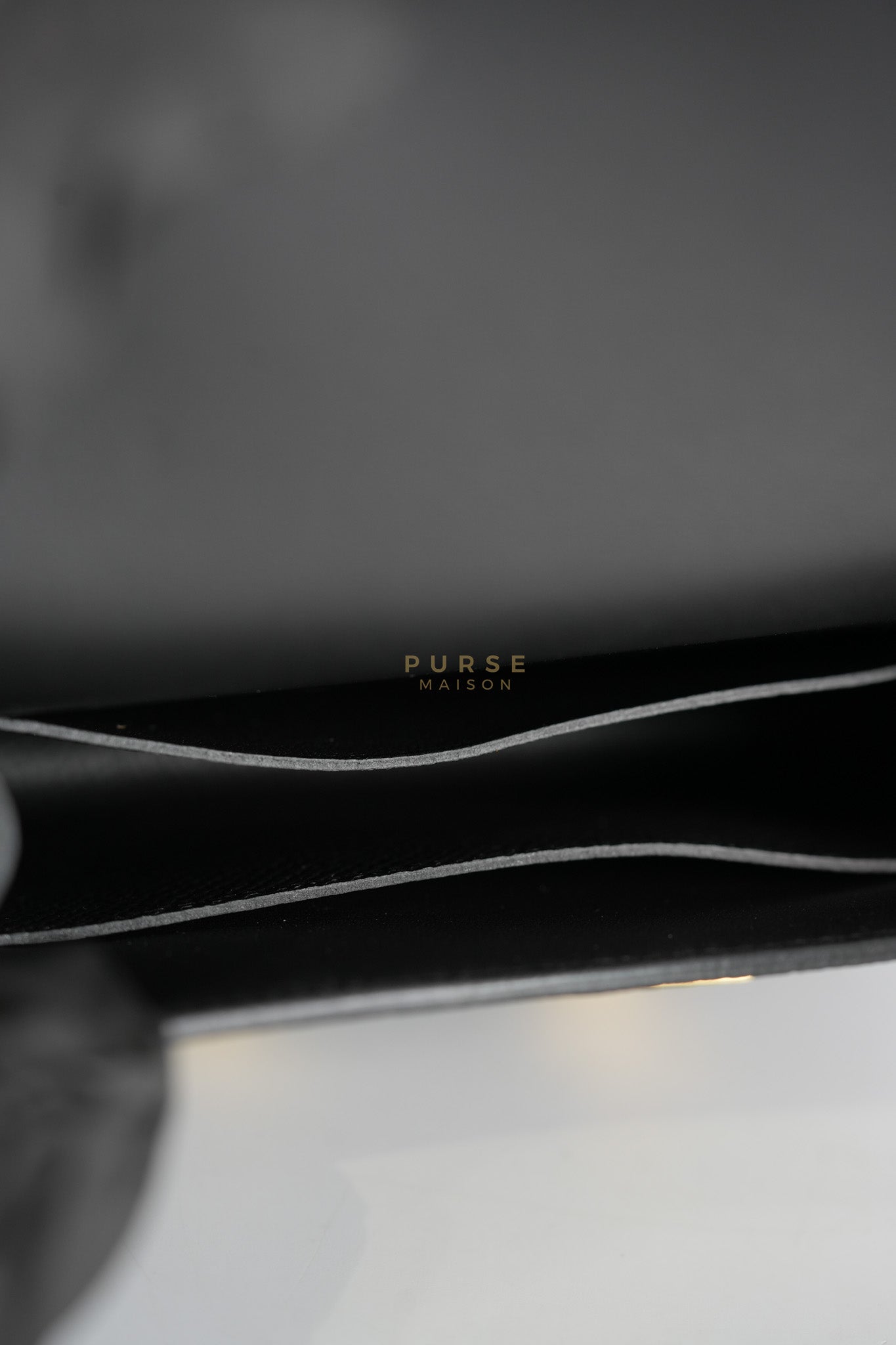 Constance Slim in Black Epsom Leather and Gold Hardware Stamp W (2024) | Purse Maison Luxury Bags Shop