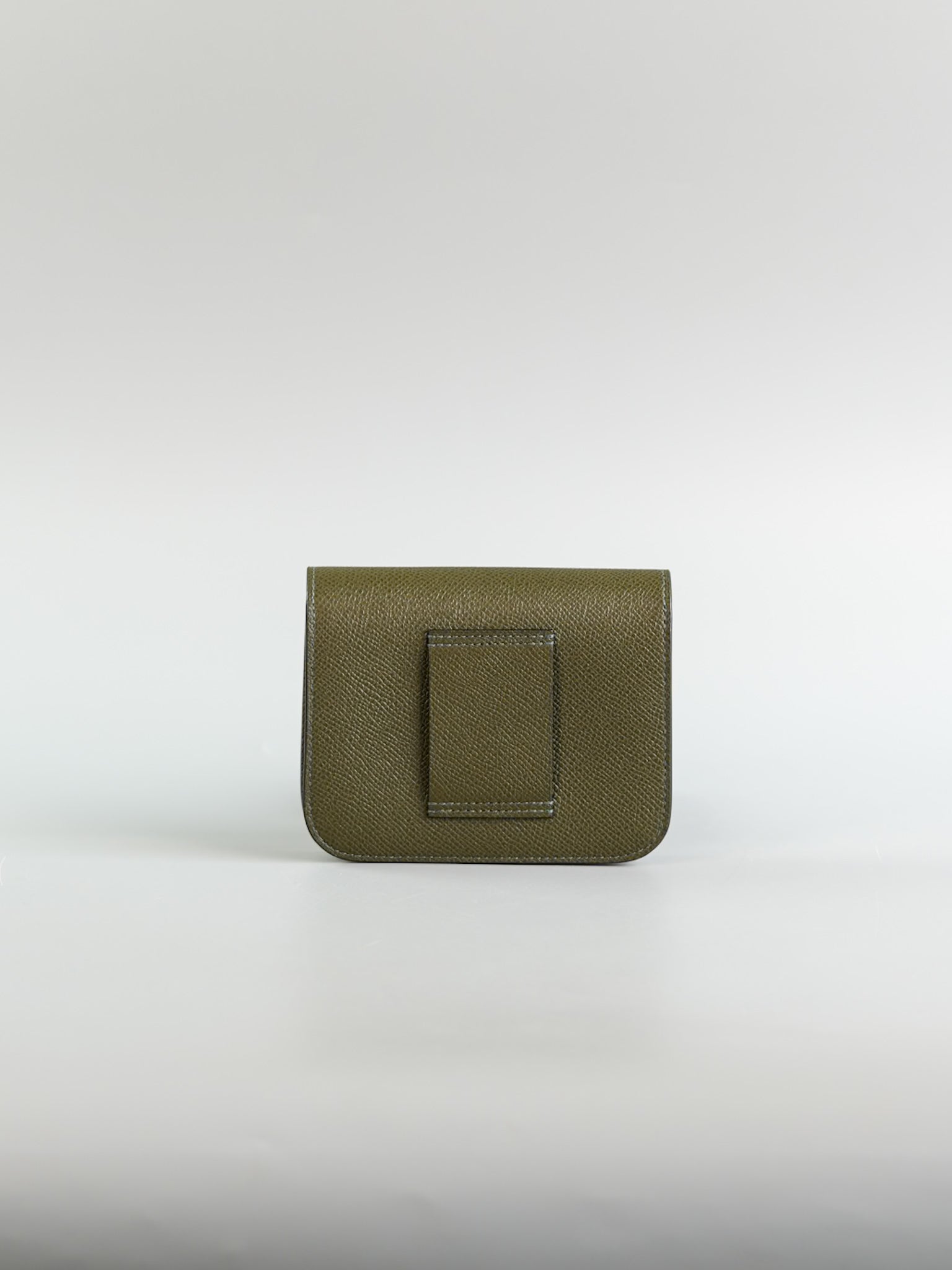 Constance Slim Wallet in Vert de Gris Epsom Leather & Palladium Hardware Stamp Y (2020) | Purse Maison Luxury Bags Shop