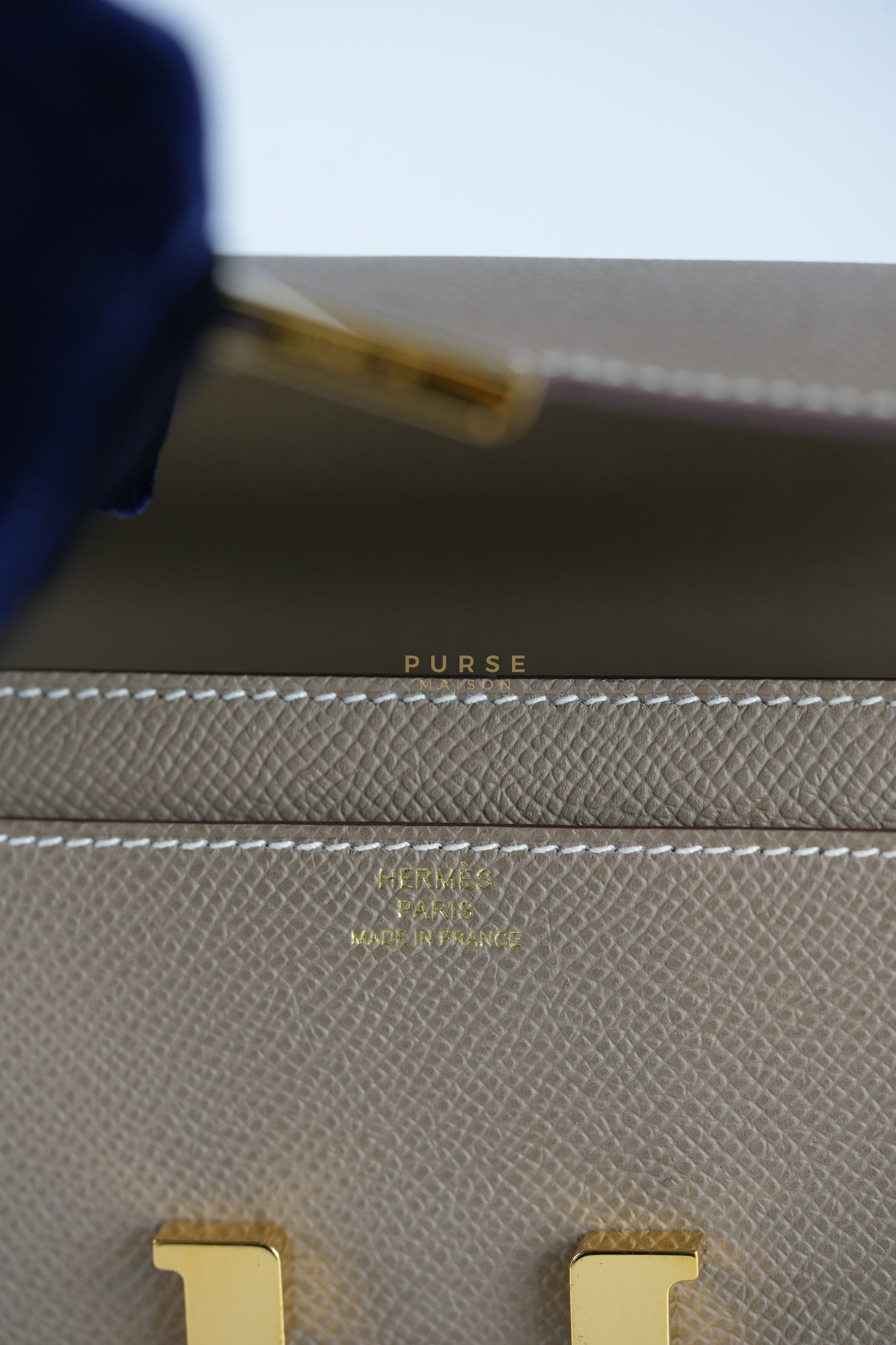 Constance To Go Etoupe Epsom Leather Gold Hardware Stamp B(2023) | Purse Maison Luxury Bags Shop