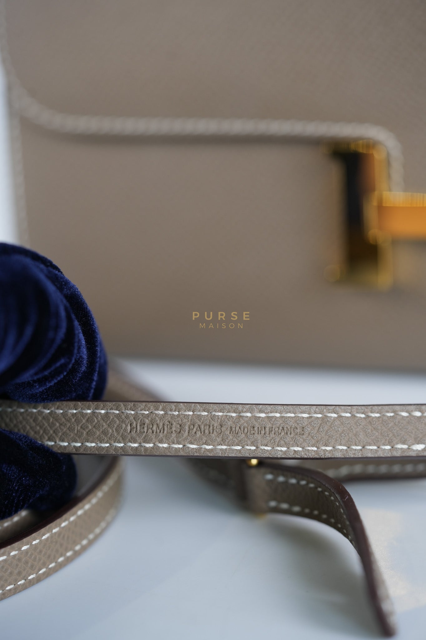 Constance To Go Etoupe Epsom Leather Gold Hardware Stamp B(2023) | Purse Maison Luxury Bags Shop