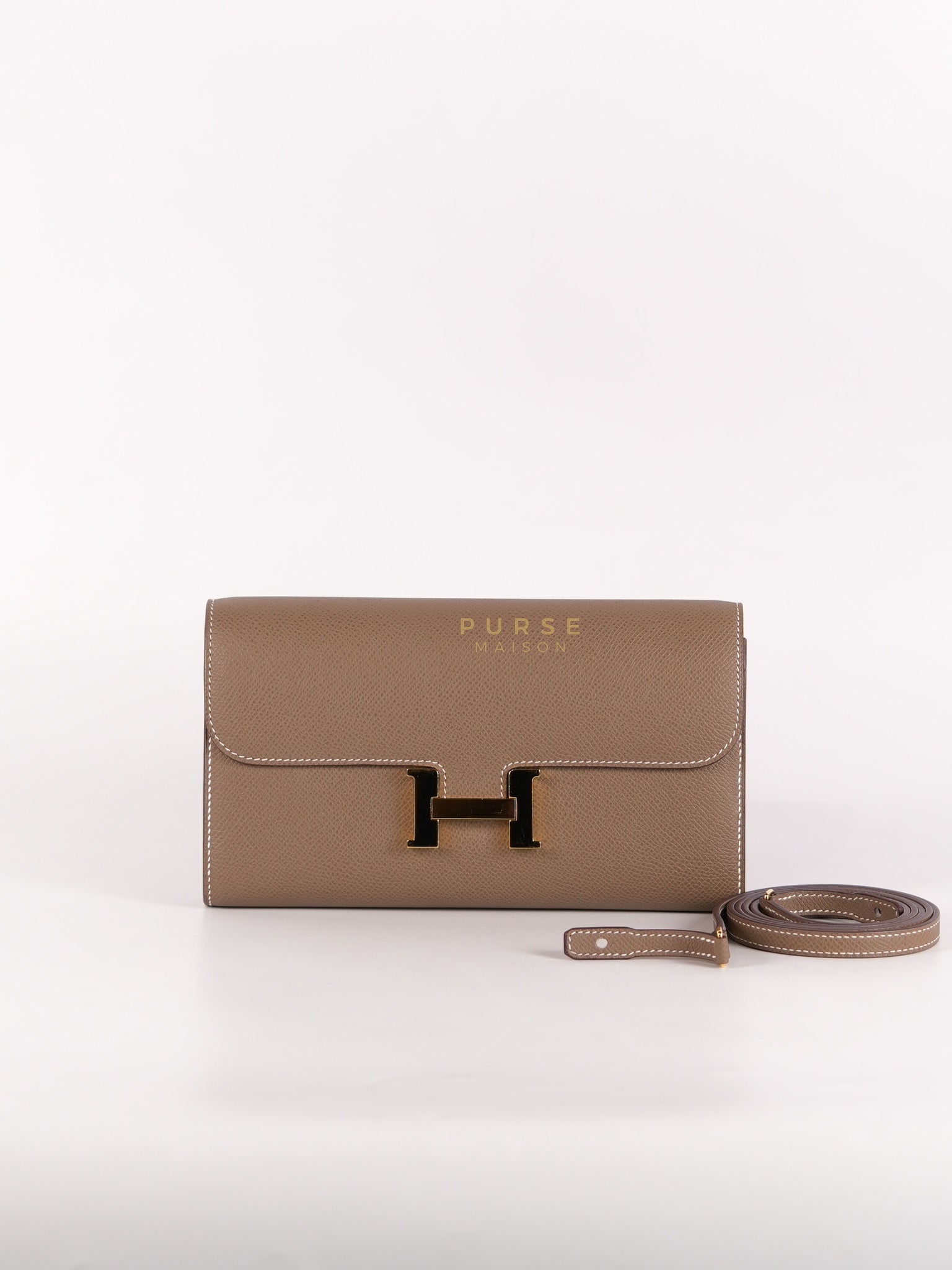 Constance To Go Etoupe Epsom Leather Gold Hardware Stamp B(2023) | Purse Maison Luxury Bags Shop