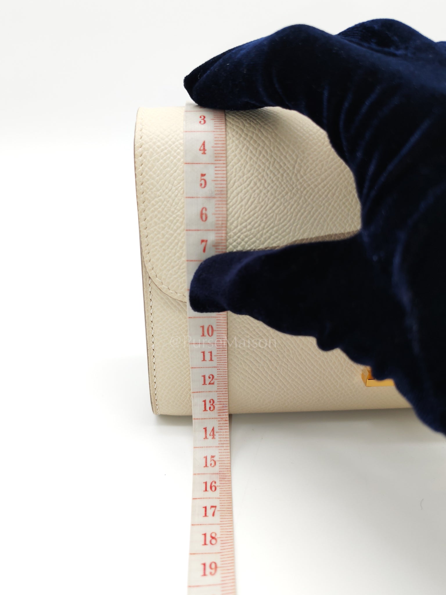 Constance To Go in Crai Epsom Leather and Gold Hardware Stamp U (2022) | Purse Maison Luxury Bags Shop