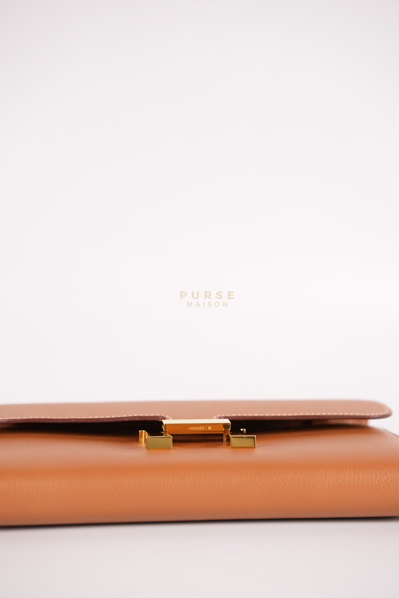 Constance To Go in Gold Evercolor Leather and Gold Hardware Stamp U (2022) | Purse Maison Luxury Bags Shop
