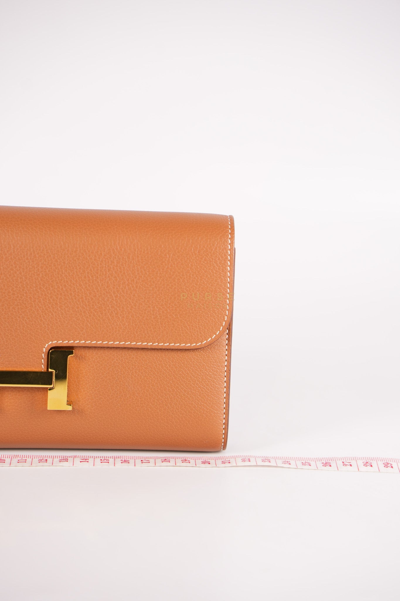 Constance To Go in Gold Evercolor Leather and Gold Hardware Stamp U (2022) | Purse Maison Luxury Bags Shop