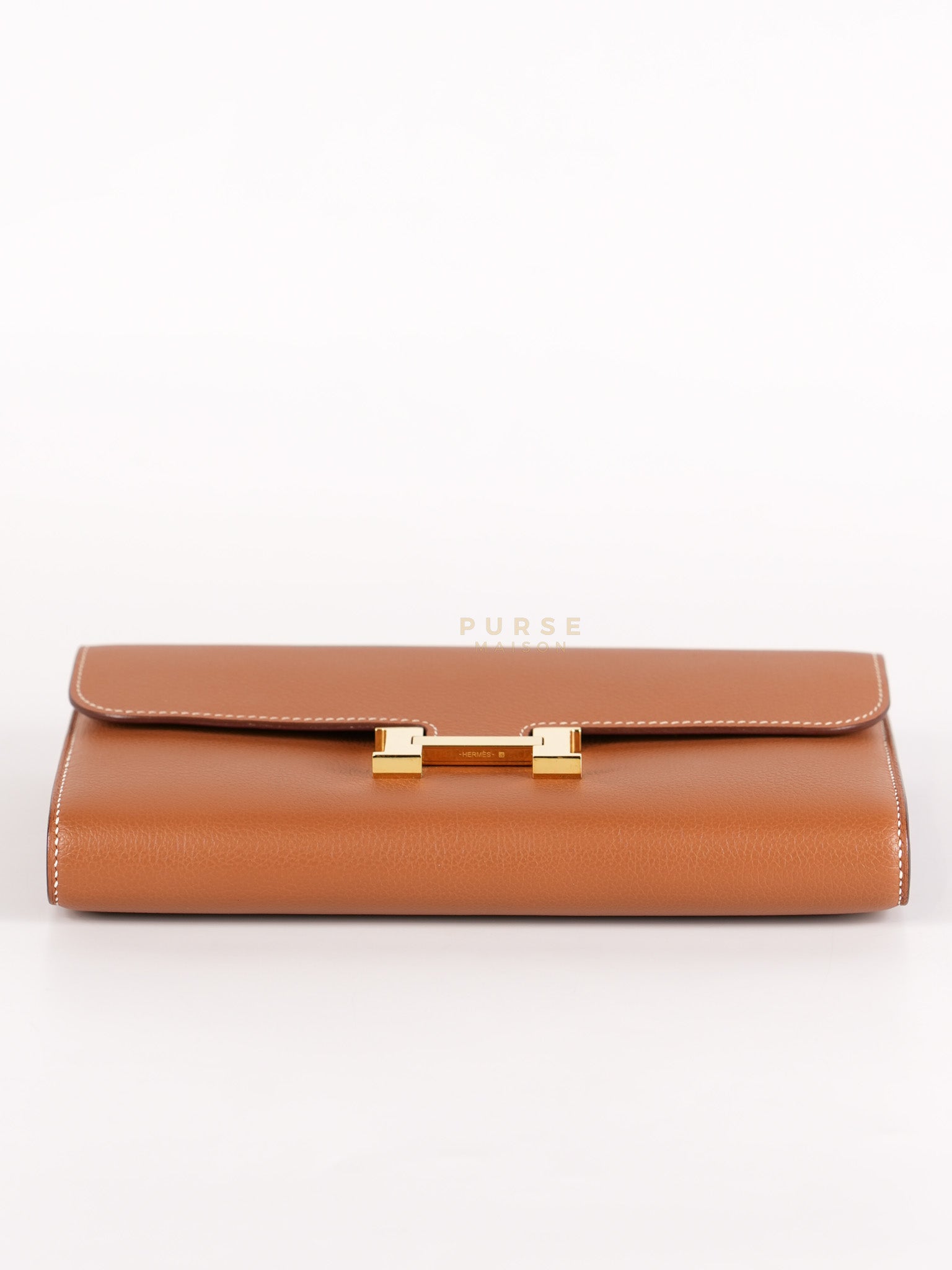 Constance To Go in Gold Evercolor Leather and Gold Hardware Stamp U (2022) | Purse Maison Luxury Bags Shop