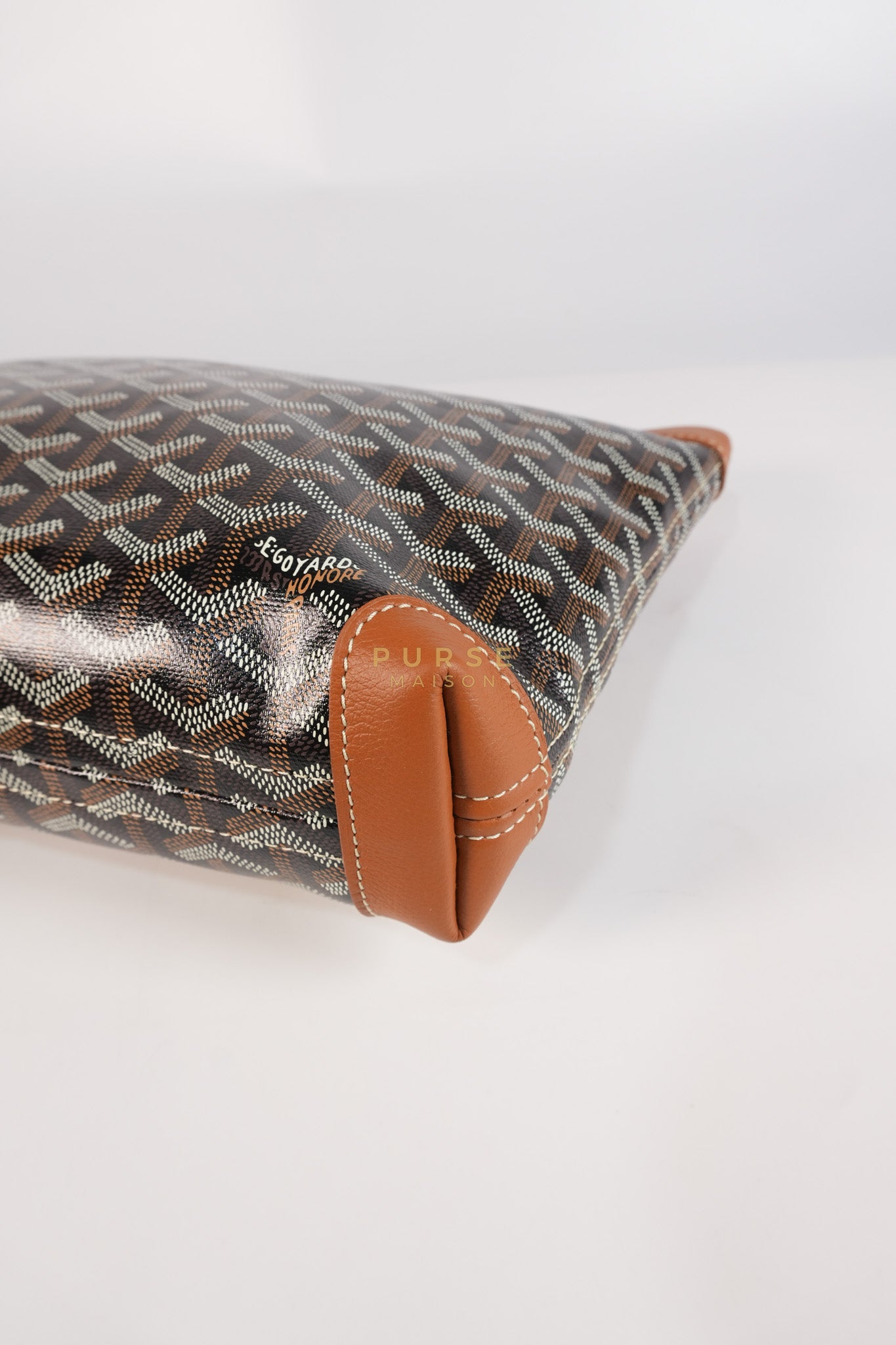 Conti Pouch in Tan Goyardine Canvas | Purse Maison Luxury Bags Shop