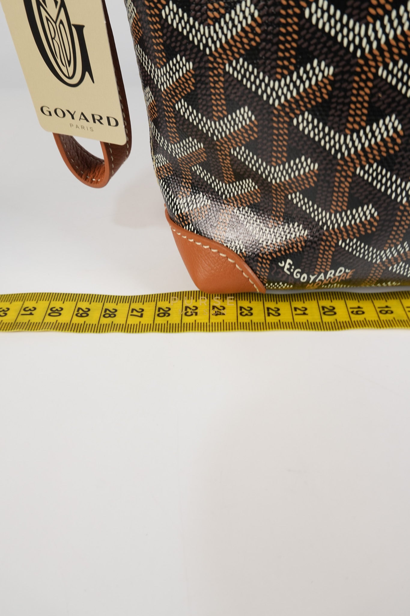 Conti Pouch in Tan Goyardine Canvas | Purse Maison Luxury Bags Shop