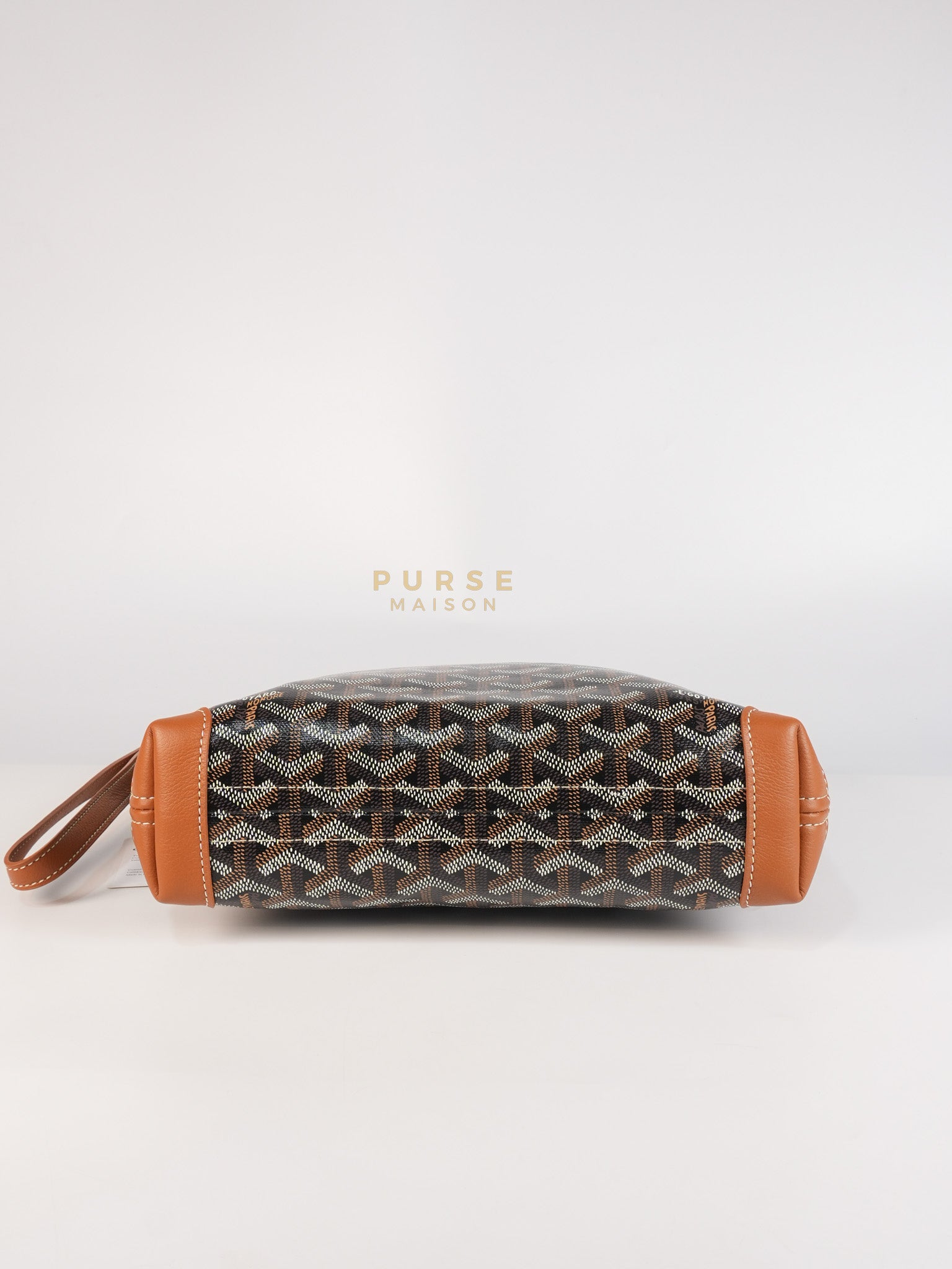 Conti Pouch in Tan Goyardine Canvas | Purse Maison Luxury Bags Shop