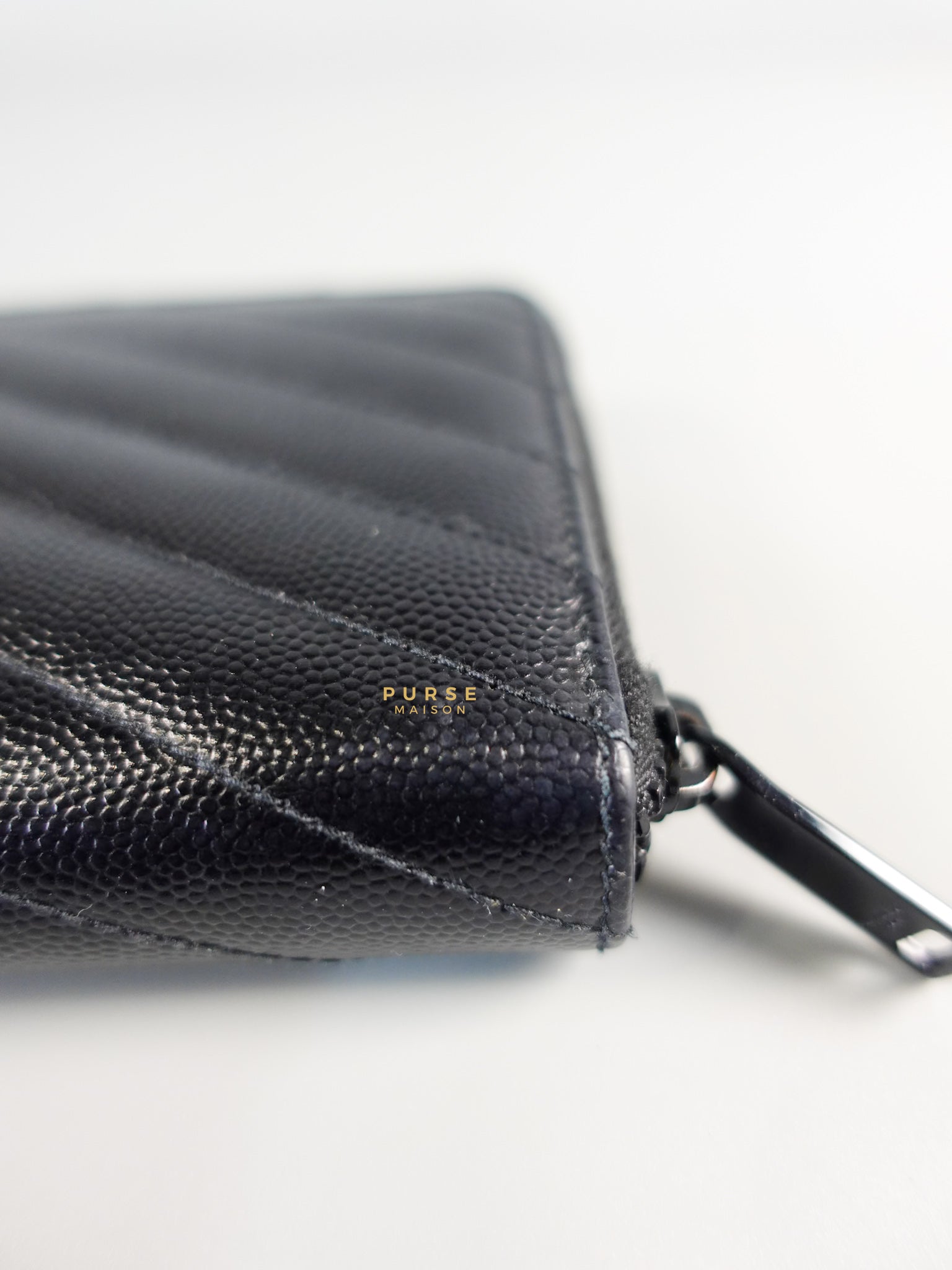 Continental Zip Monogram Quilted Leather Wallet | Purse Maison Luxury Bags Shop