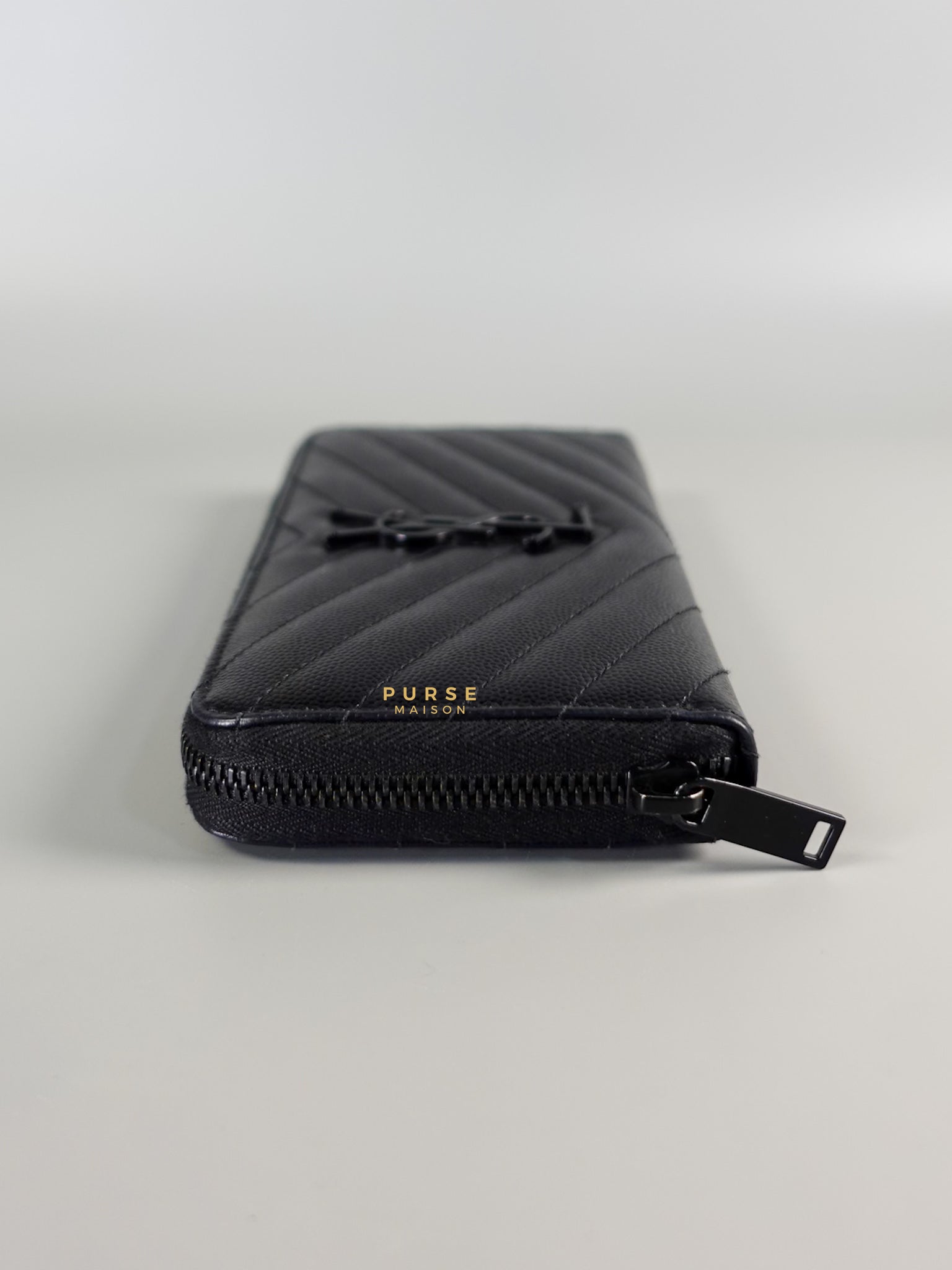 Continental Zip Monogram Quilted Leather Wallet | Purse Maison Luxury Bags Shop