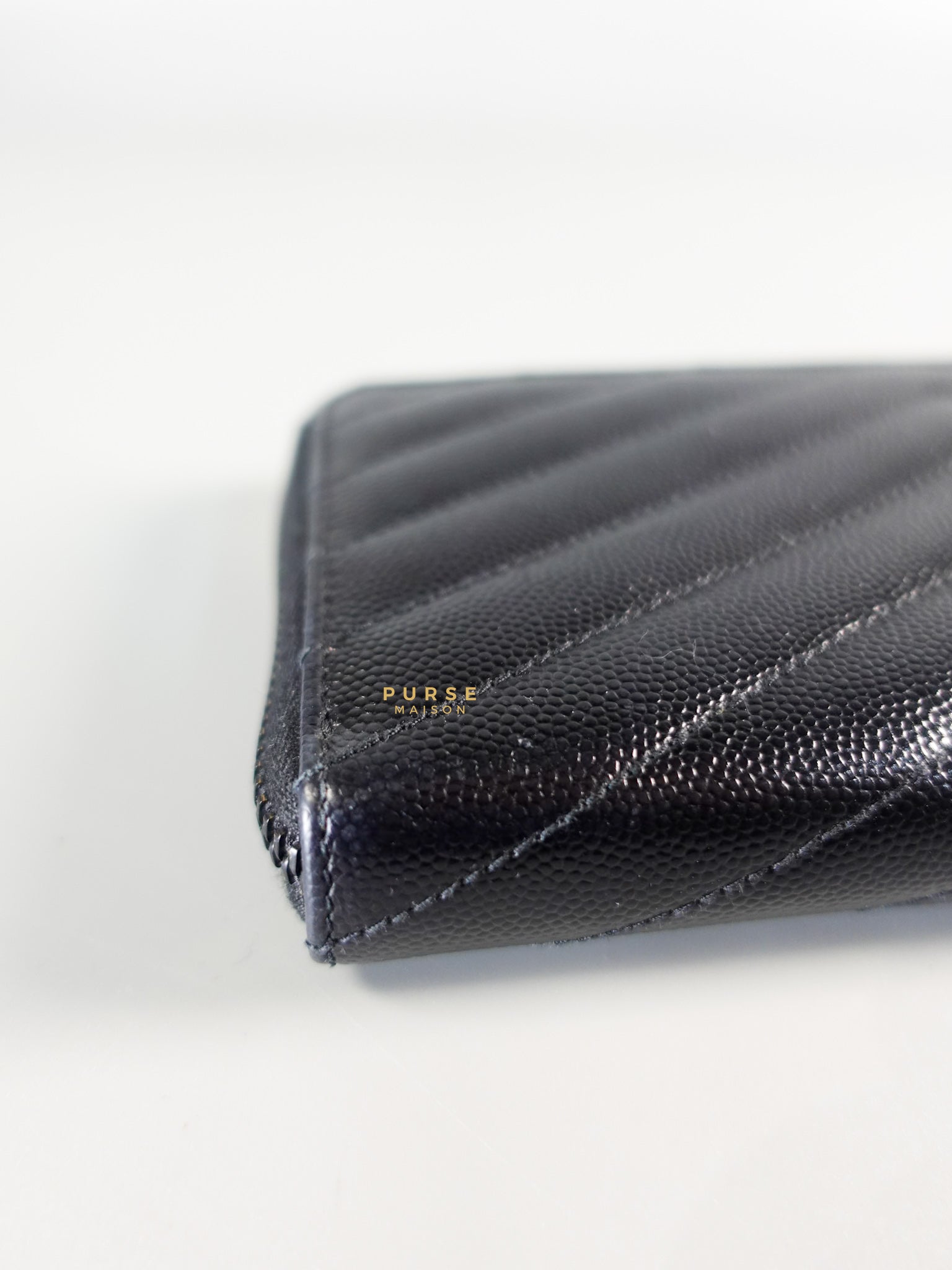 Continental Zip Monogram Quilted Leather Wallet | Purse Maison Luxury Bags Shop