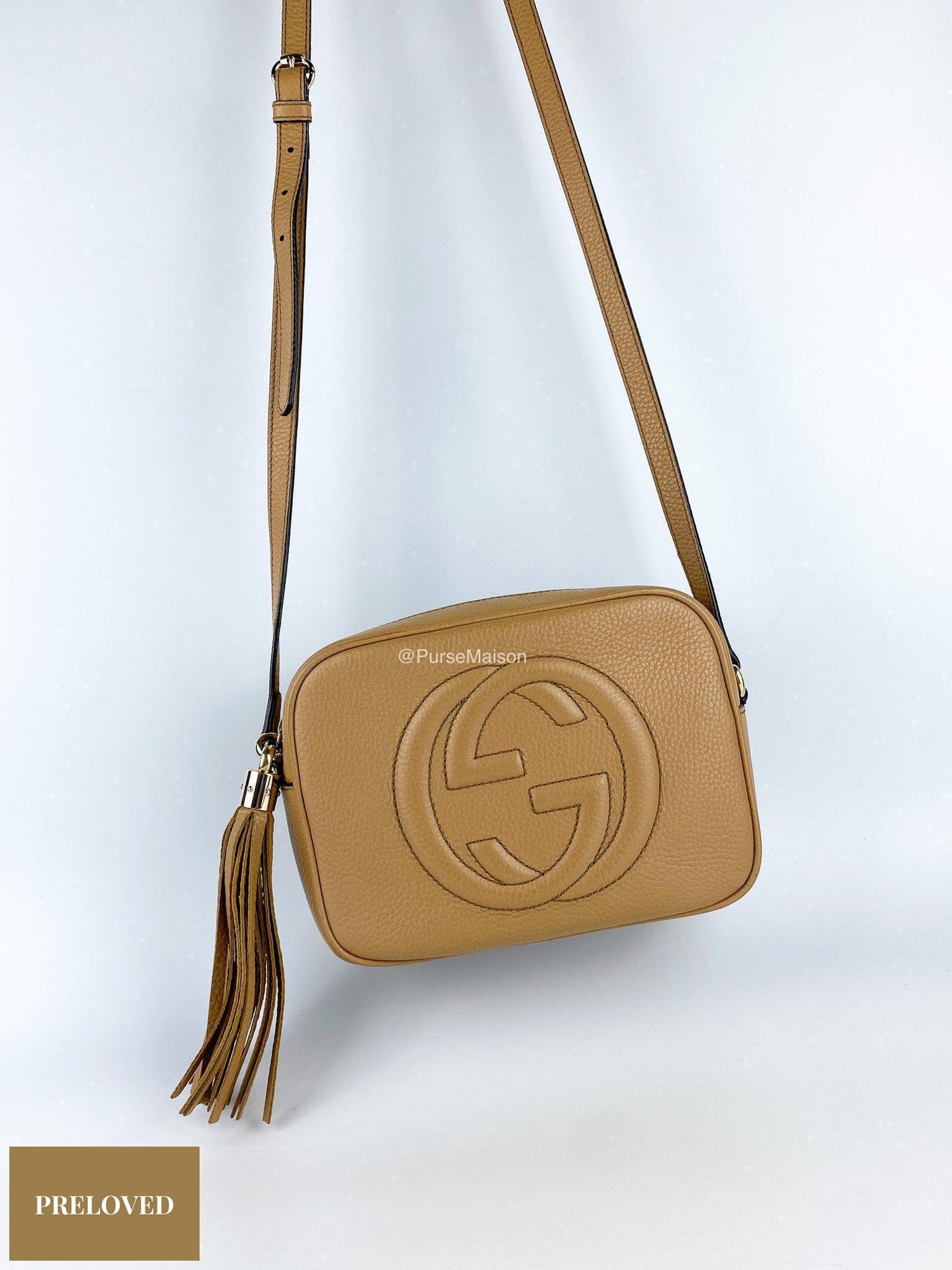 Copy of Gucci Soho Dark Beige Disco Bag Purse Maison