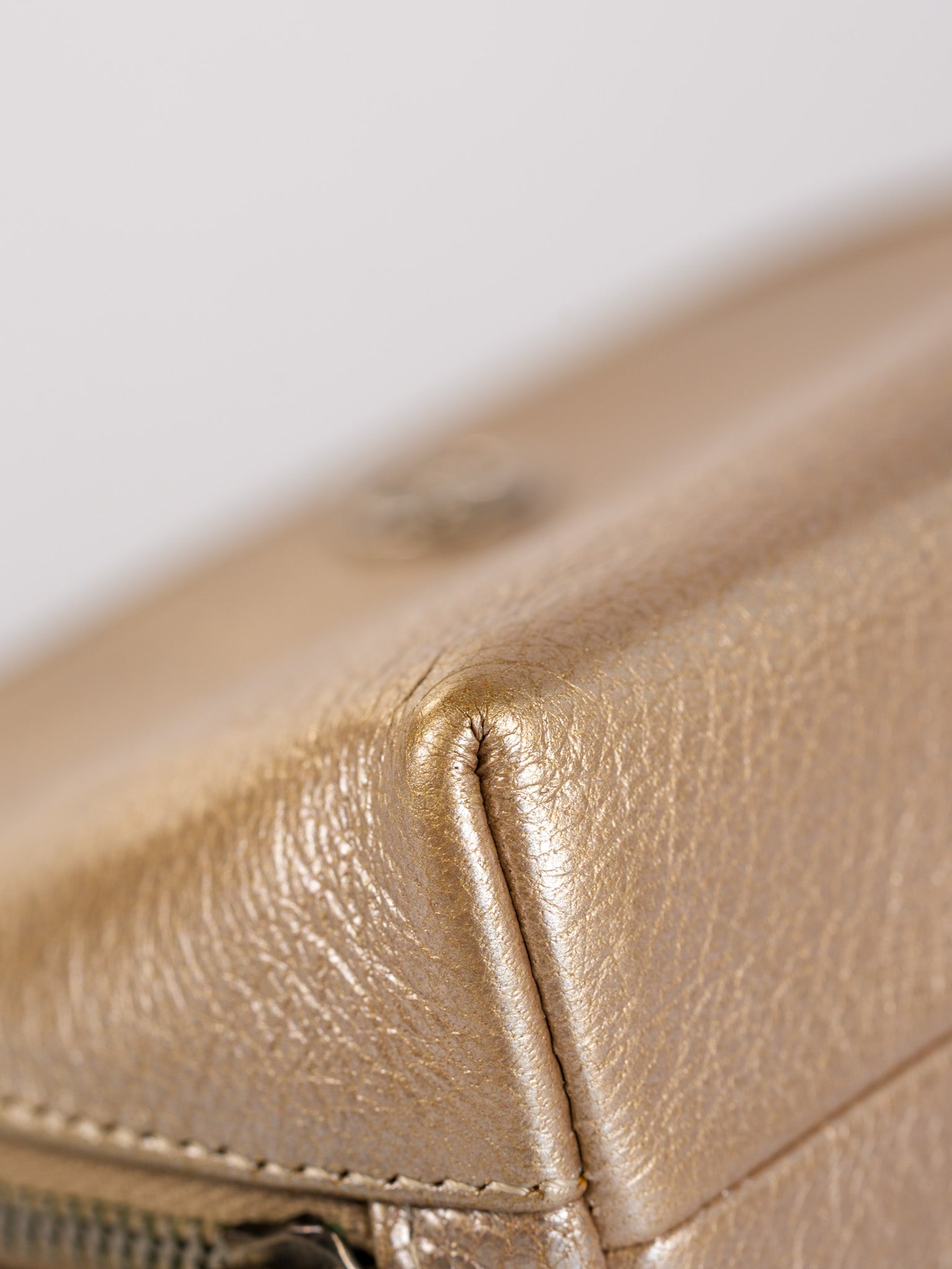 Cosmetic Case Metallic Goatskin Leather and Silver Hardware Series 11 | Purse Maison Luxury Bags Shop