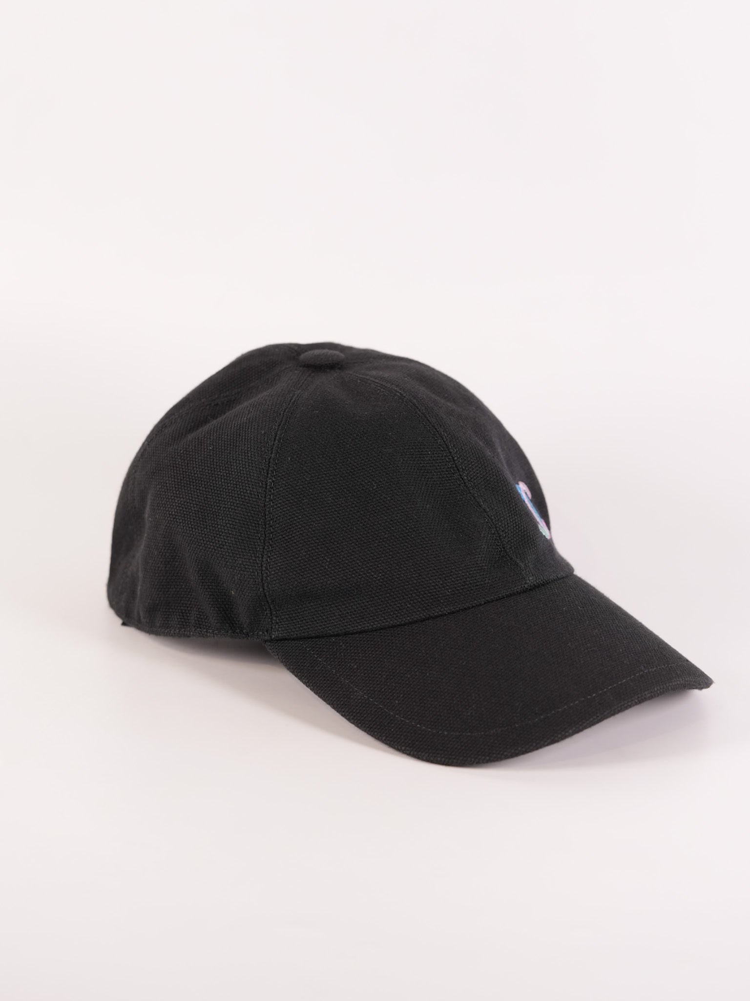 Cotton Baseball Cap in Black & CC Embosed Logo | Purse Maison Luxury Bags Shop