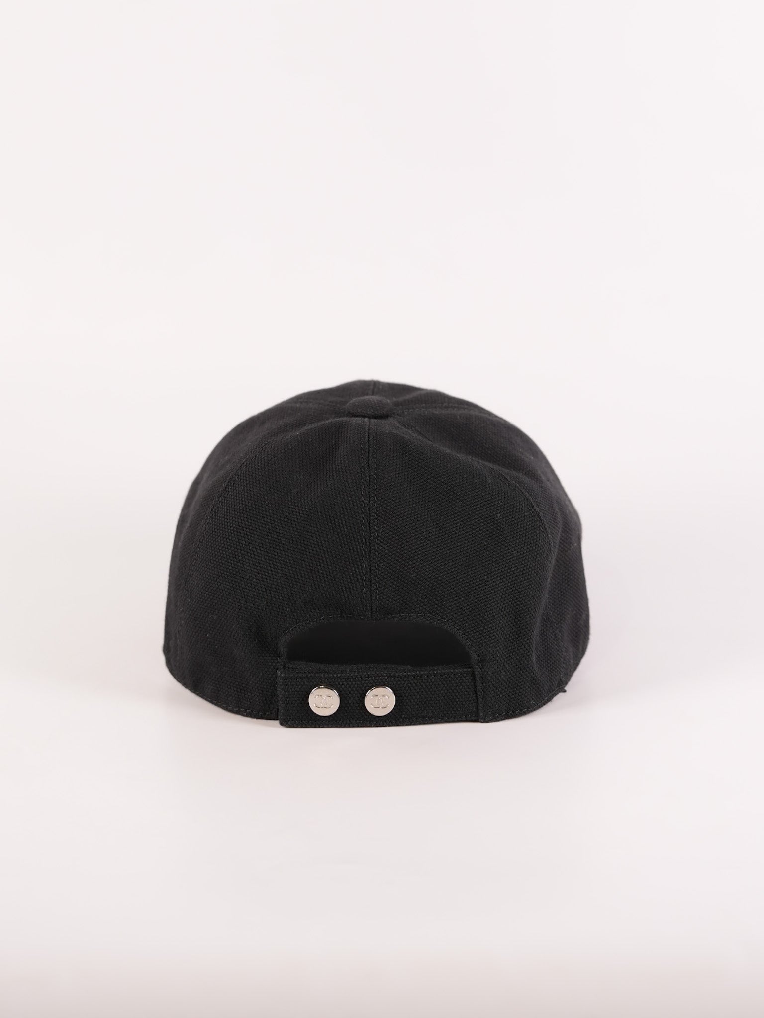 Cotton Baseball Cap in Black & CC Embosed Logo | Purse Maison Luxury Bags Shop