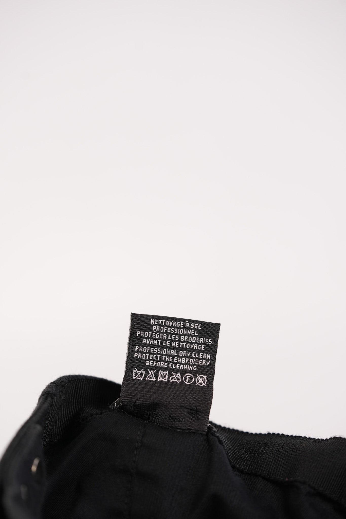 Cotton Baseball Cap in Black & CC Embosed Logo | Purse Maison Luxury Bags Shop