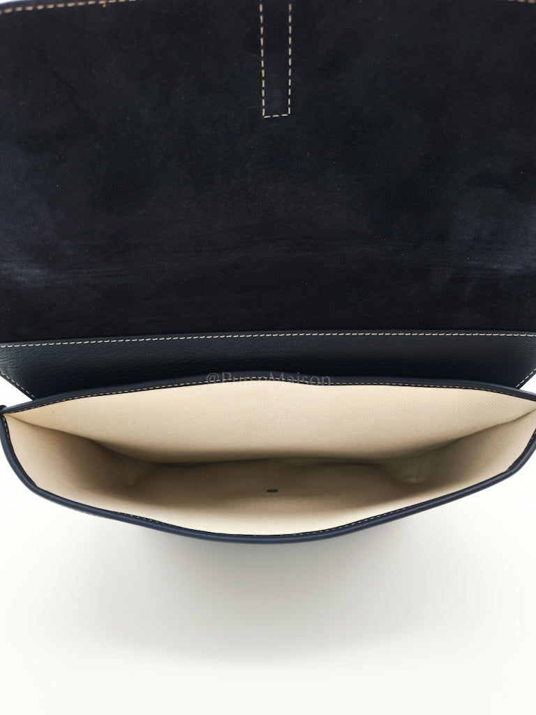 Coursier MM in Bleu Marine Goyardine Canvas Messenger Bag | Purse Maison Luxury Bags Shop
