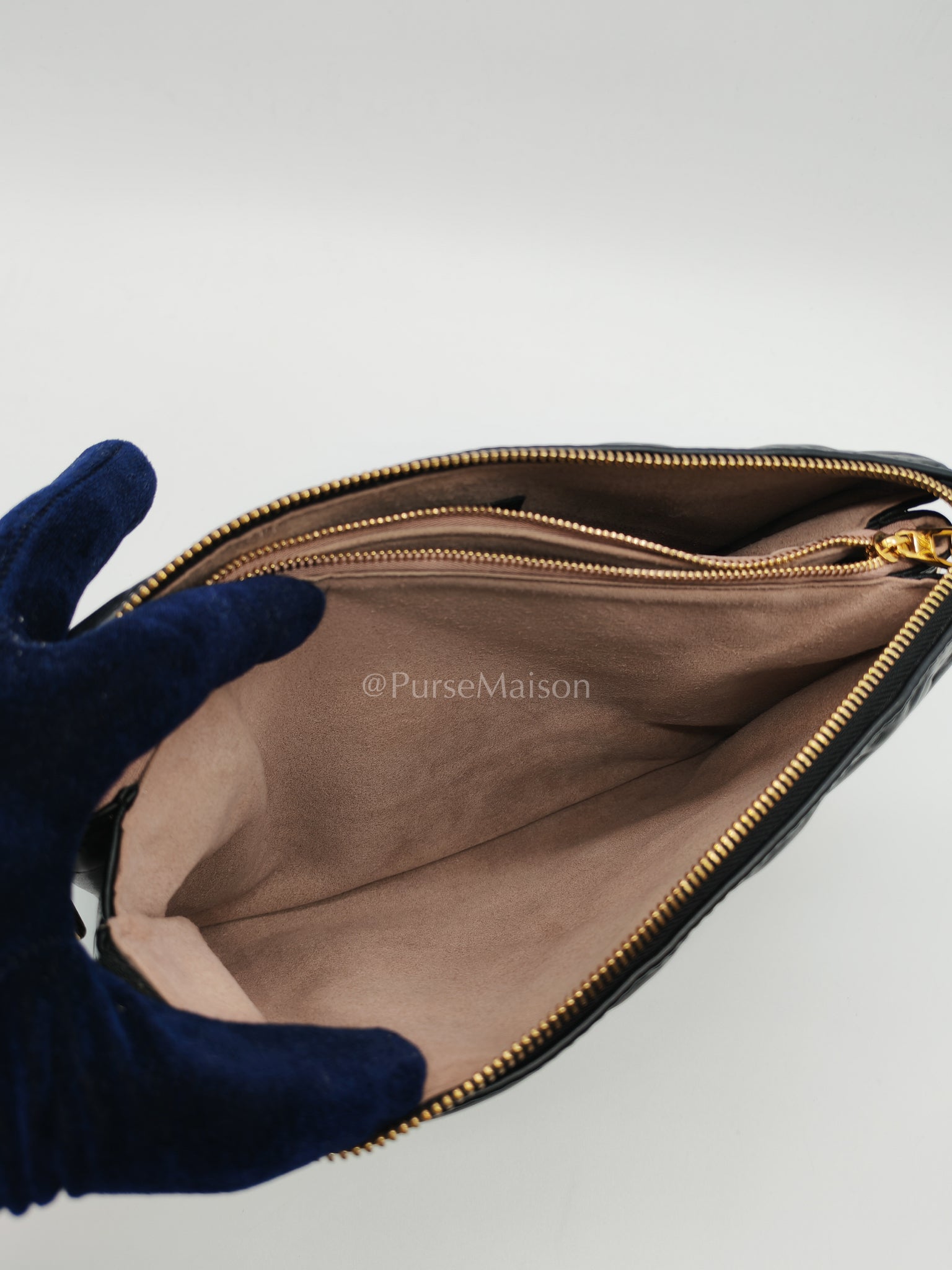 Coussin PM Black Monogram Lambskin Leather in Gold Hardware (Microchip) | Purse Maison Luxury Bags Shop