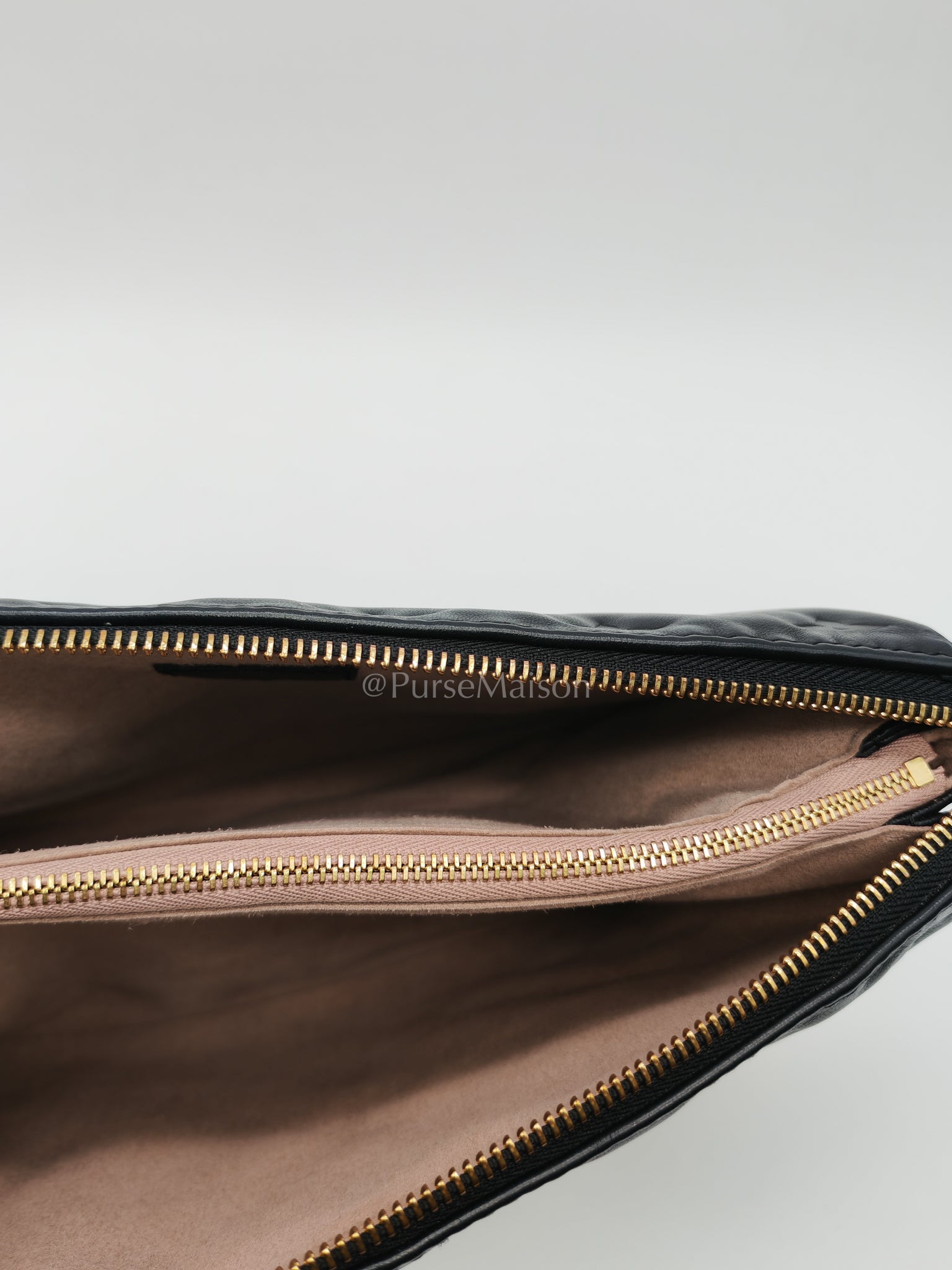 Coussin PM Black Monogram Lambskin Leather in Gold Hardware (Microchip) | Purse Maison Luxury Bags Shop