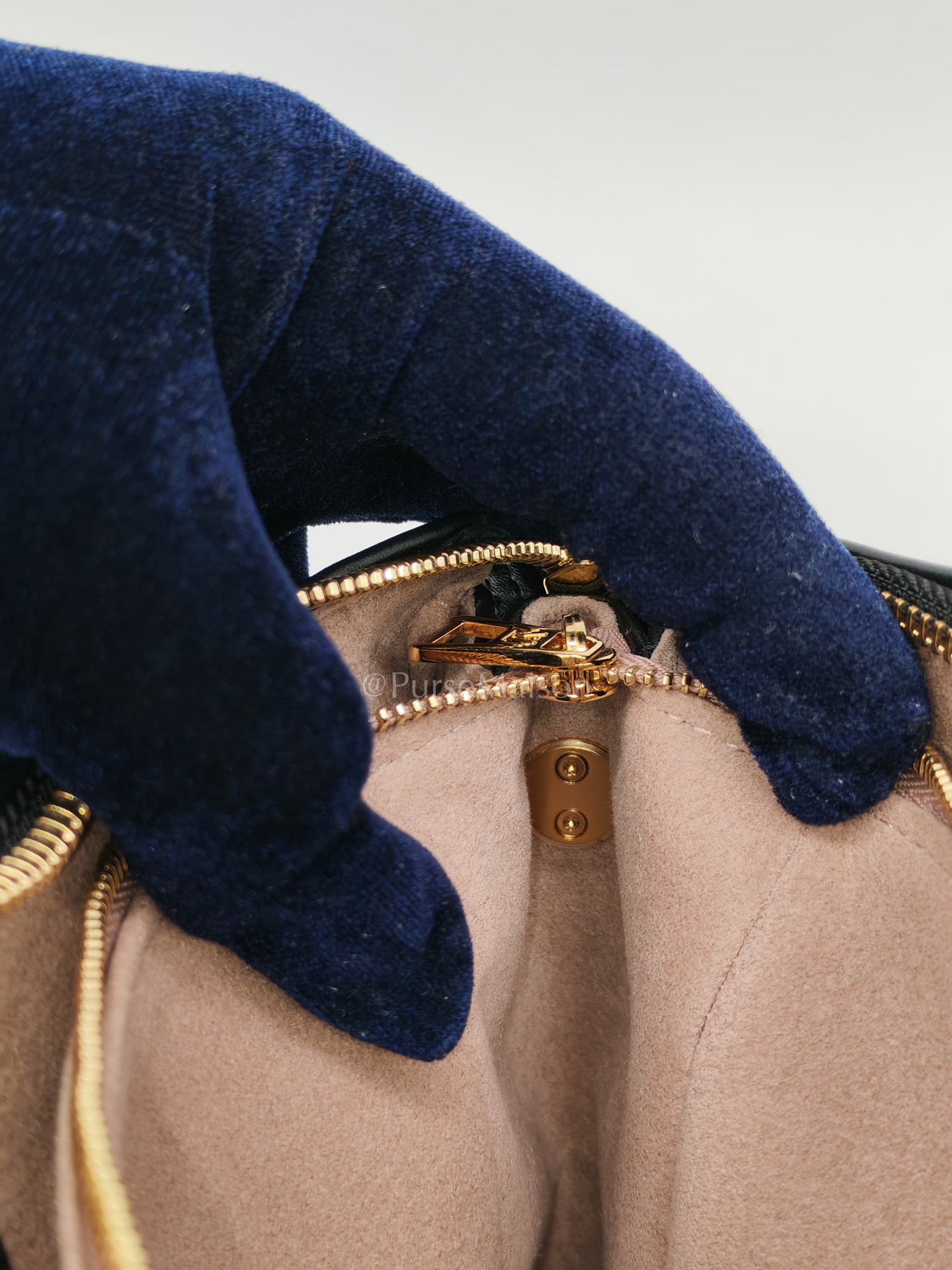 Coussin PM Black Monogram Lambskin Leather in Gold Hardware (Microchip) | Purse Maison Luxury Bags Shop