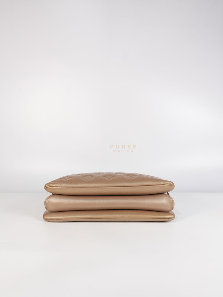 Coussin PM in Metallic Gold Monogram Lambskin Leather (Microchip) | Purse Maison Luxury Bags Shop