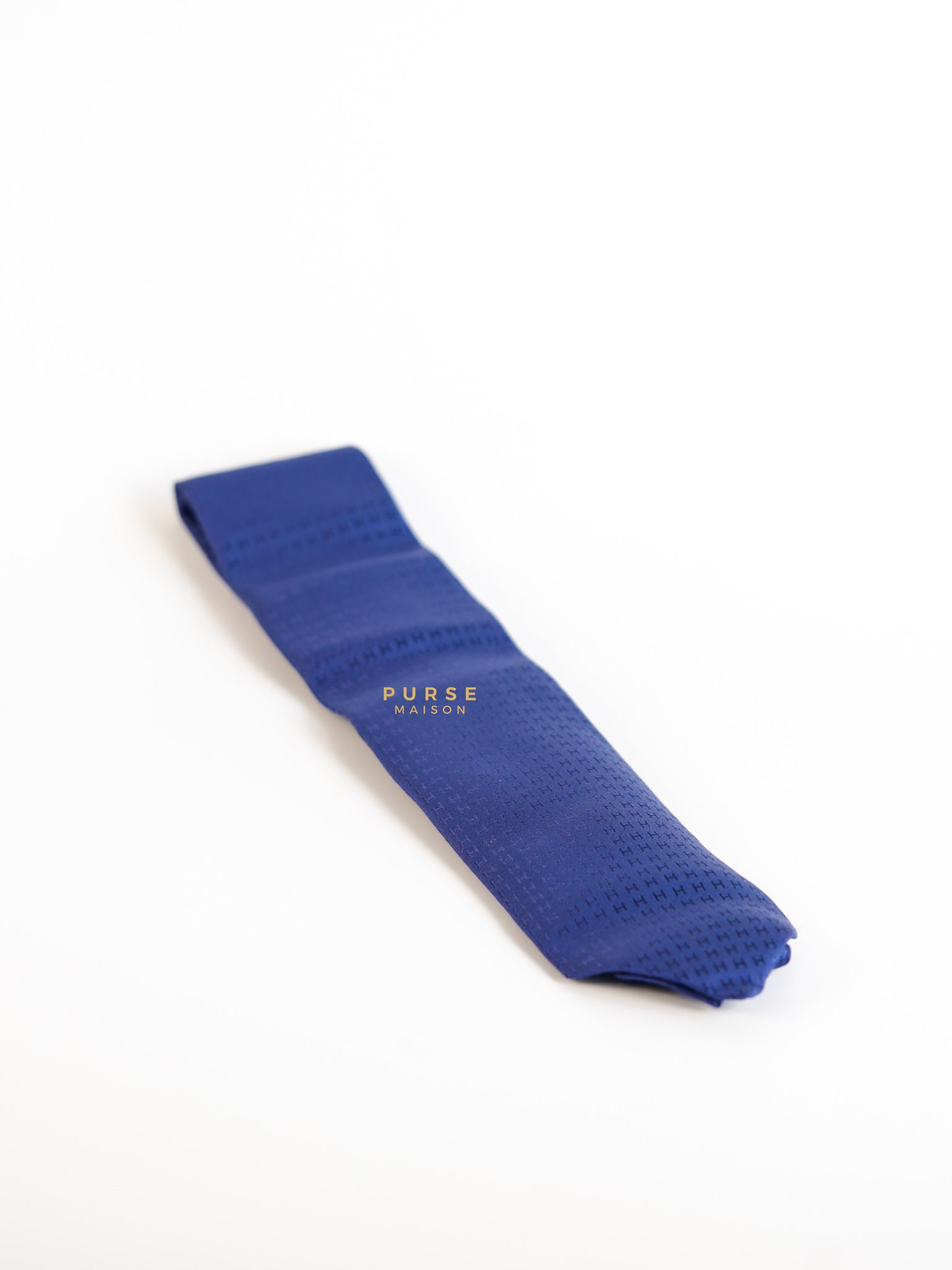 Cravate Faconnee Indigo Necktie | Purse Maison Luxury Bags Shop