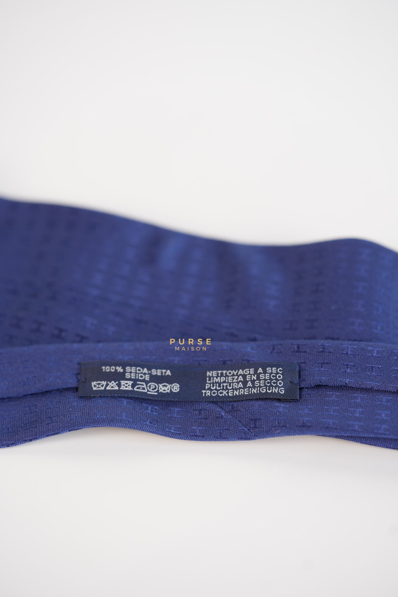 Cravate Faconnee Indigo Necktie | Purse Maison Luxury Bags Shop