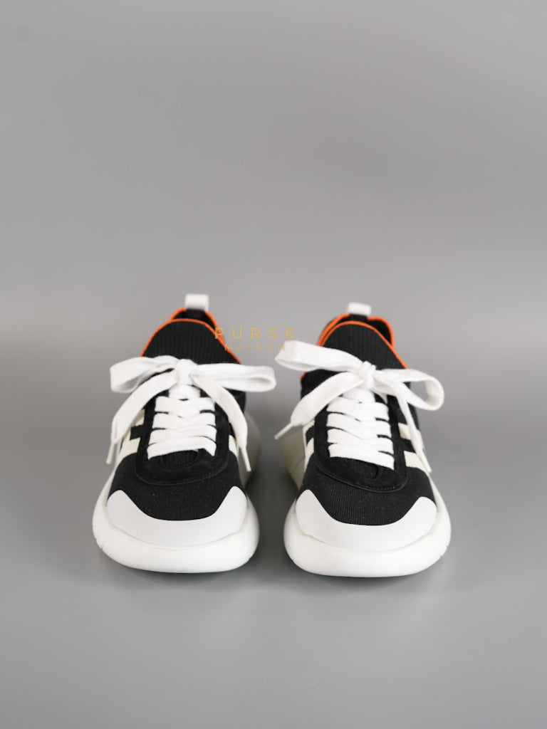 Crew Sneakers in Black & White Size 37.5 Eu (23cm) | Purse Maison Luxury Bags Shop