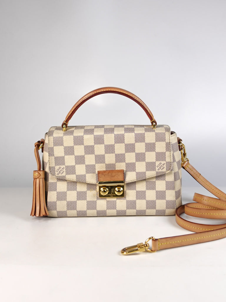 Croisette in Damier Azur Canvas (Date Code: ML2230) | Purse Maison Luxury Bags Shop