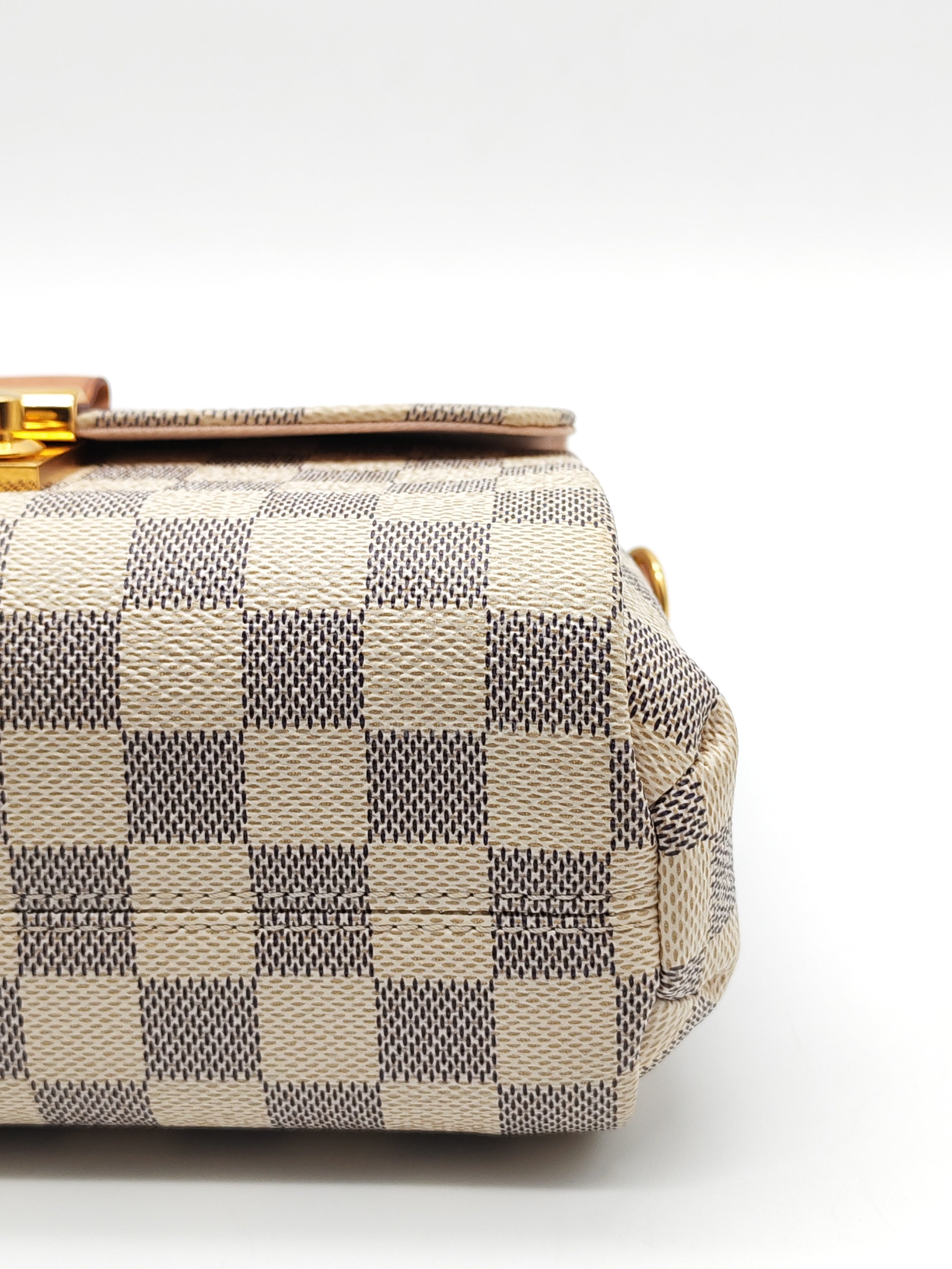 Croisette in Damier Azur Canvas & Gold Hardware (Datecode: ML2189) | Purse Maison Luxury Bags Shop