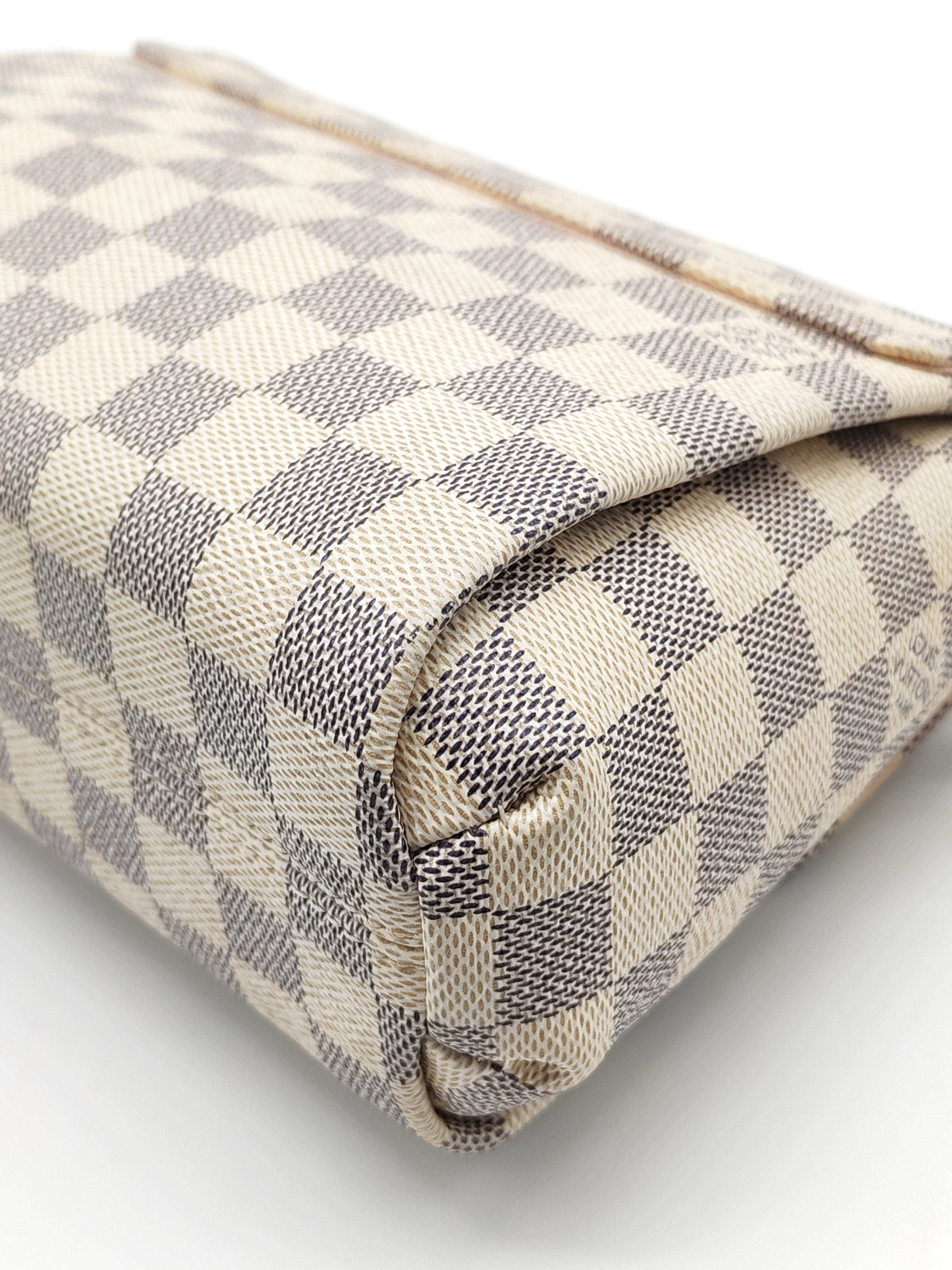 Croisette in Damier Azur Canvas & Gold Hardware (Datecode: ML2189) | Purse Maison Luxury Bags Shop