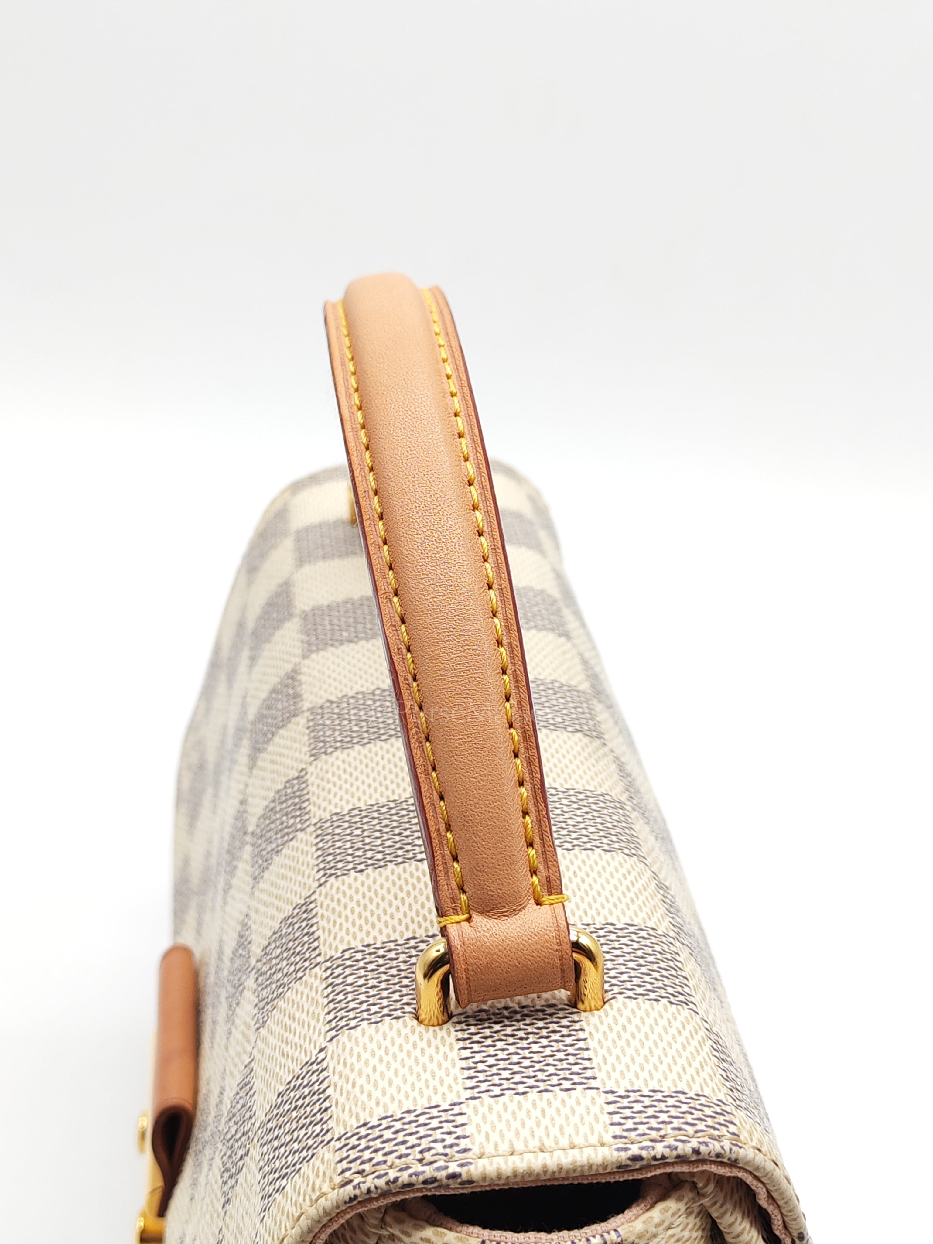 Croisette in Damier Azur Canvas & Gold Hardware (Datecode: ML2189) | Purse Maison Luxury Bags Shop