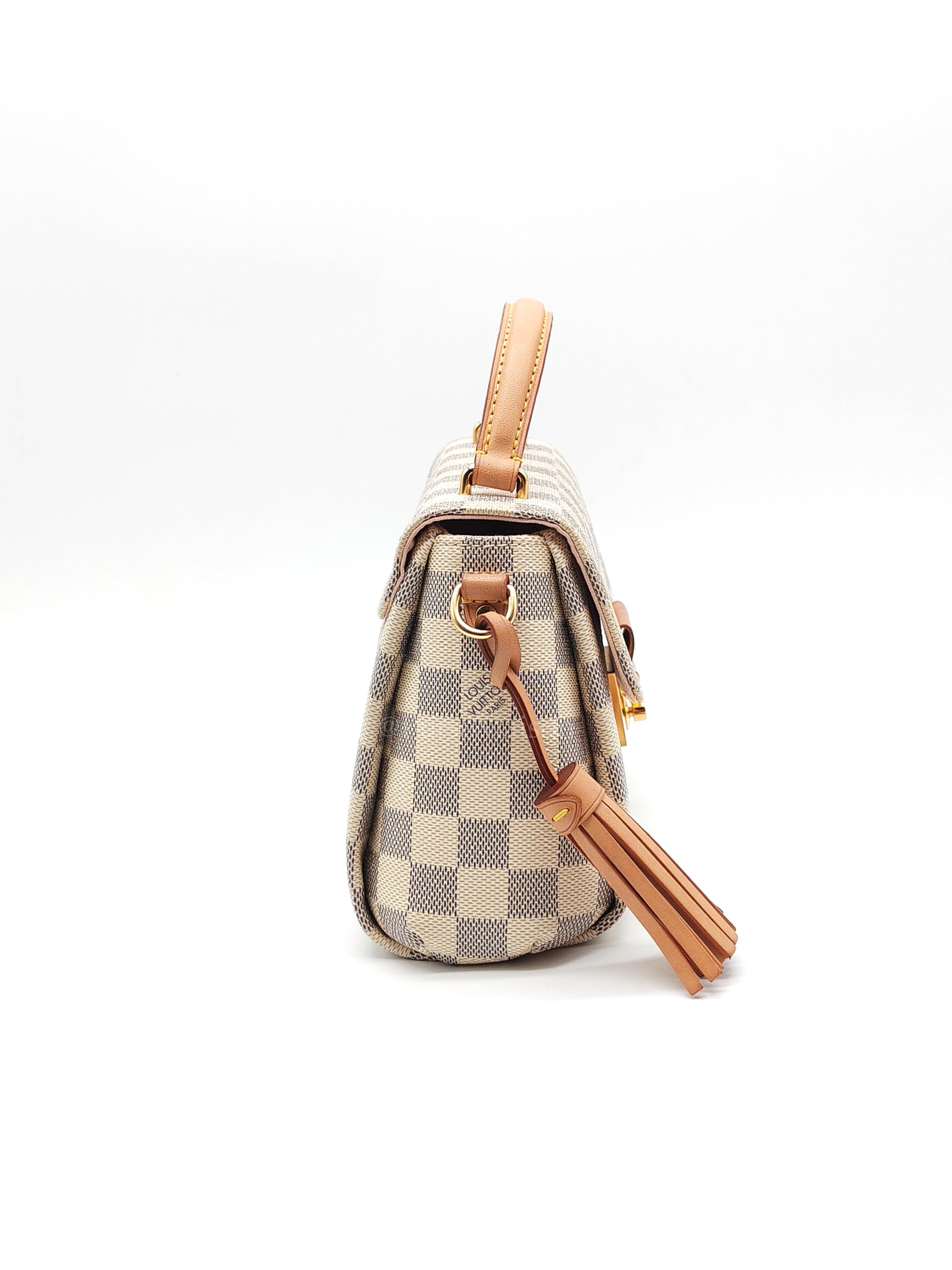 Croisette in Damier Azur Canvas & Gold Hardware (Datecode: ML2189) | Purse Maison Luxury Bags Shop
