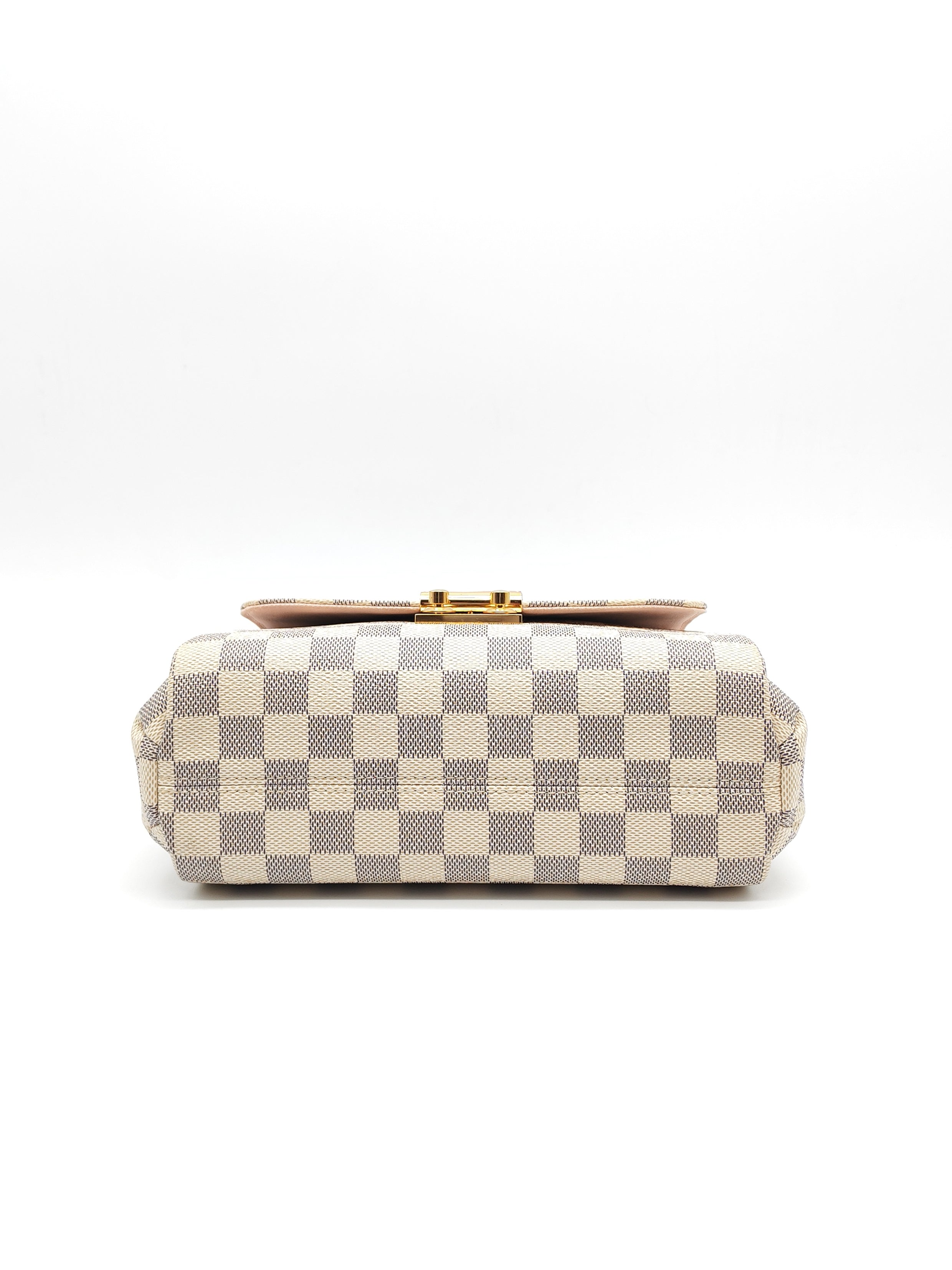 Croisette in Damier Azur Canvas & Gold Hardware (Datecode: ML2189) | Purse Maison Luxury Bags Shop
