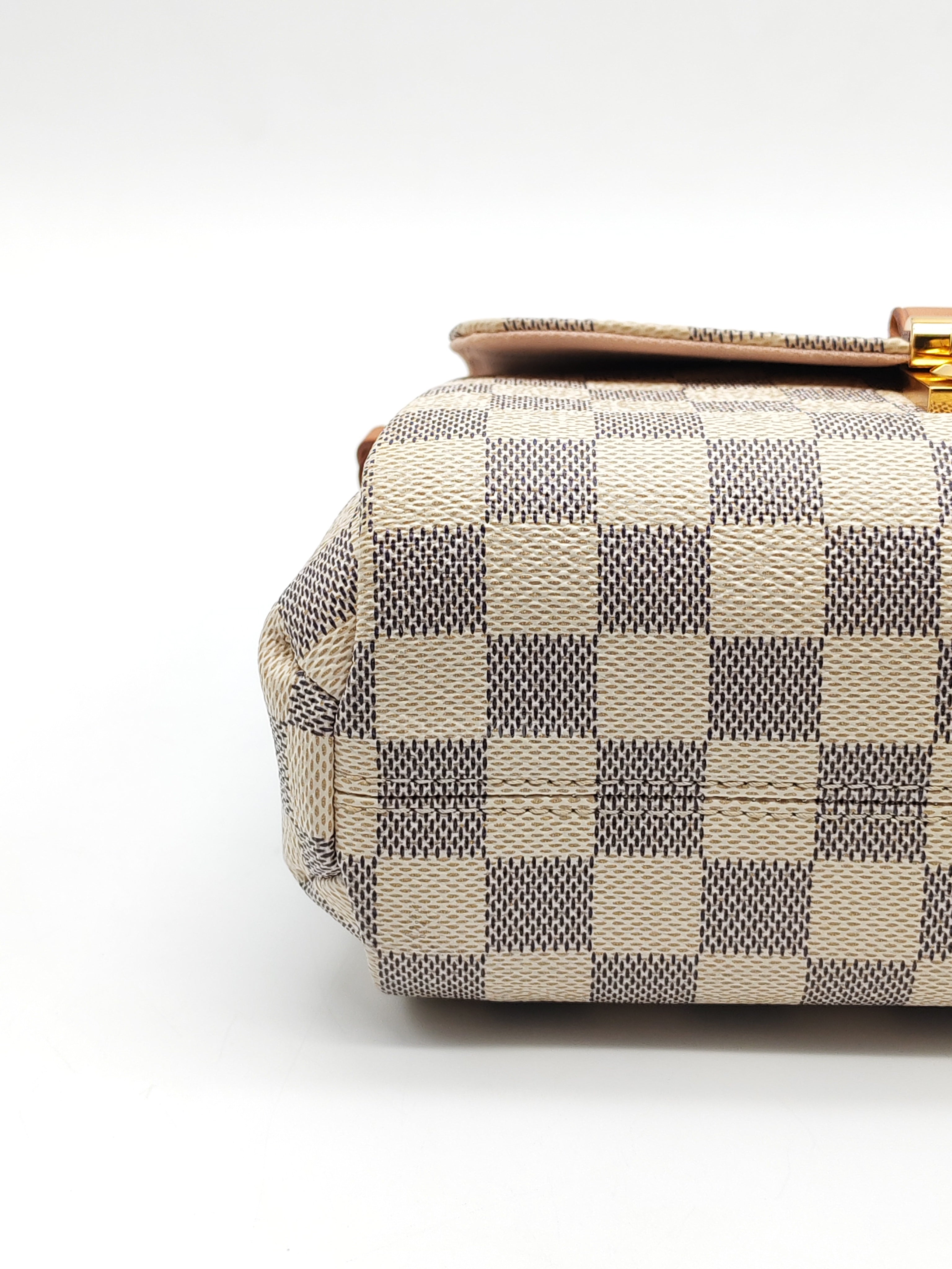 Croisette in Damier Azur Canvas & Gold Hardware (Datecode: ML2189) | Purse Maison Luxury Bags Shop