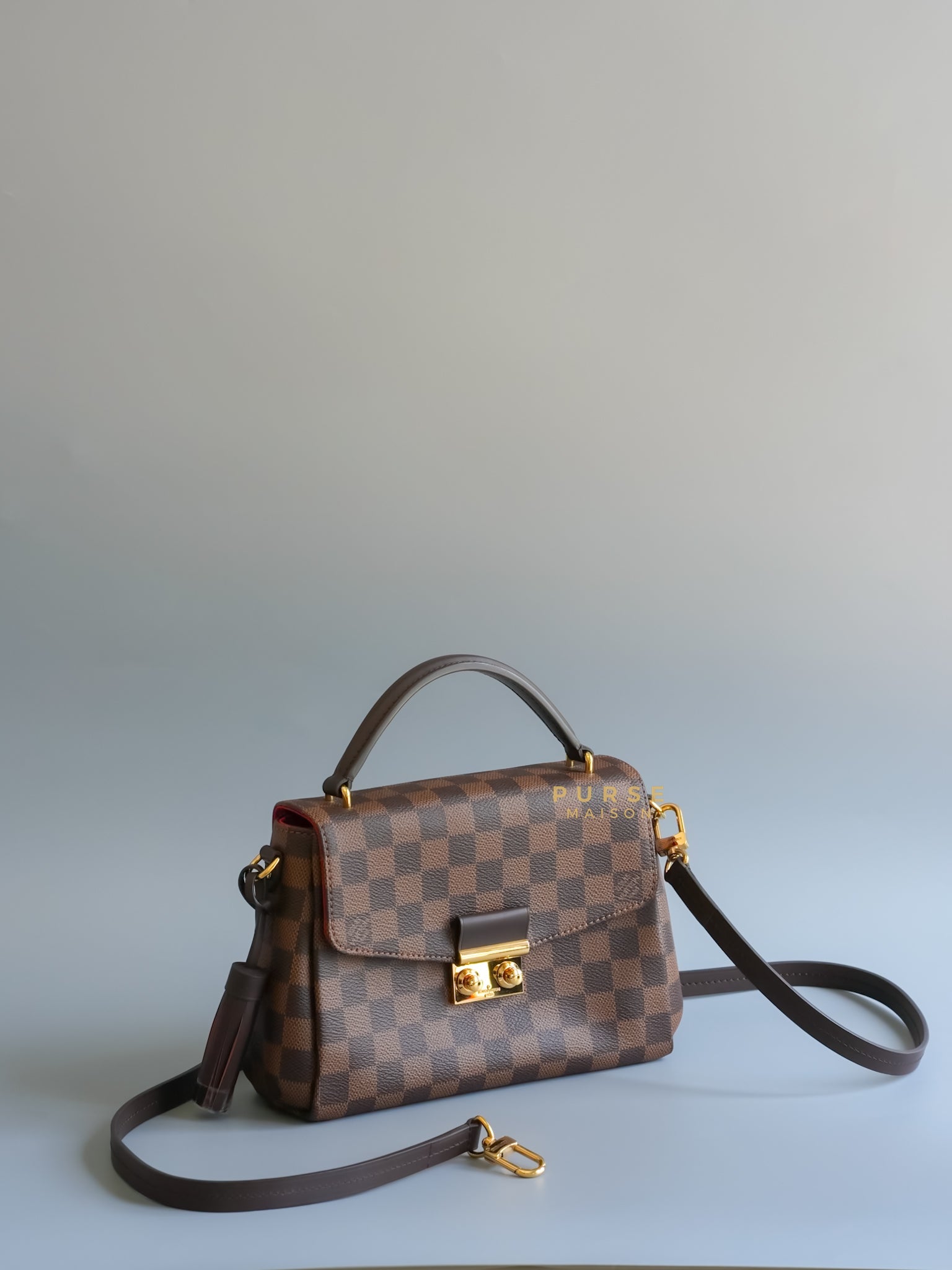 Croisette in Damier Ebene (Date Code: ML2149) | Purse Maison Luxury Bags Shop