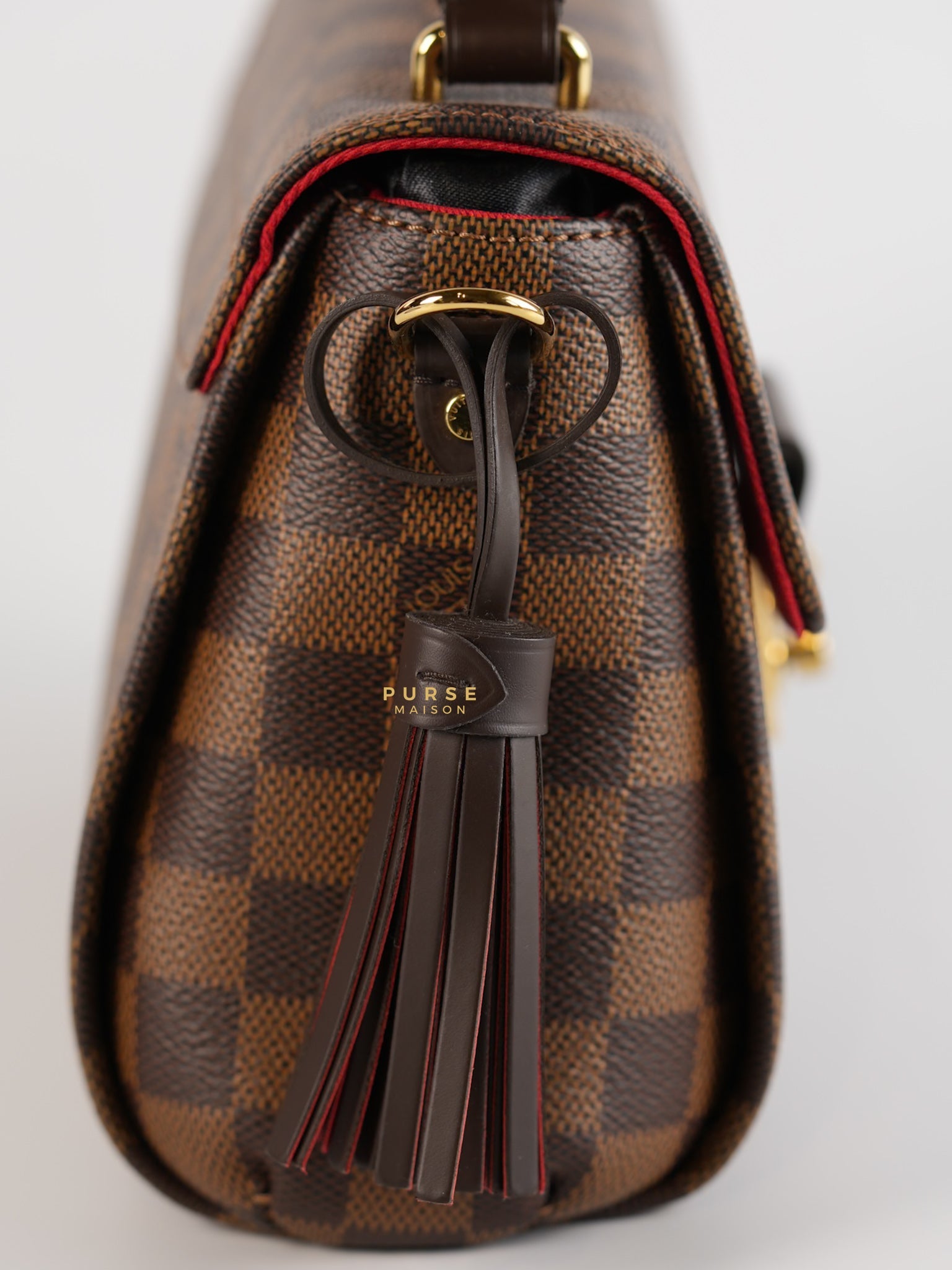 Croisette in Damier Ebene (Microchip) | Purse Maison Luxury Bags Shop