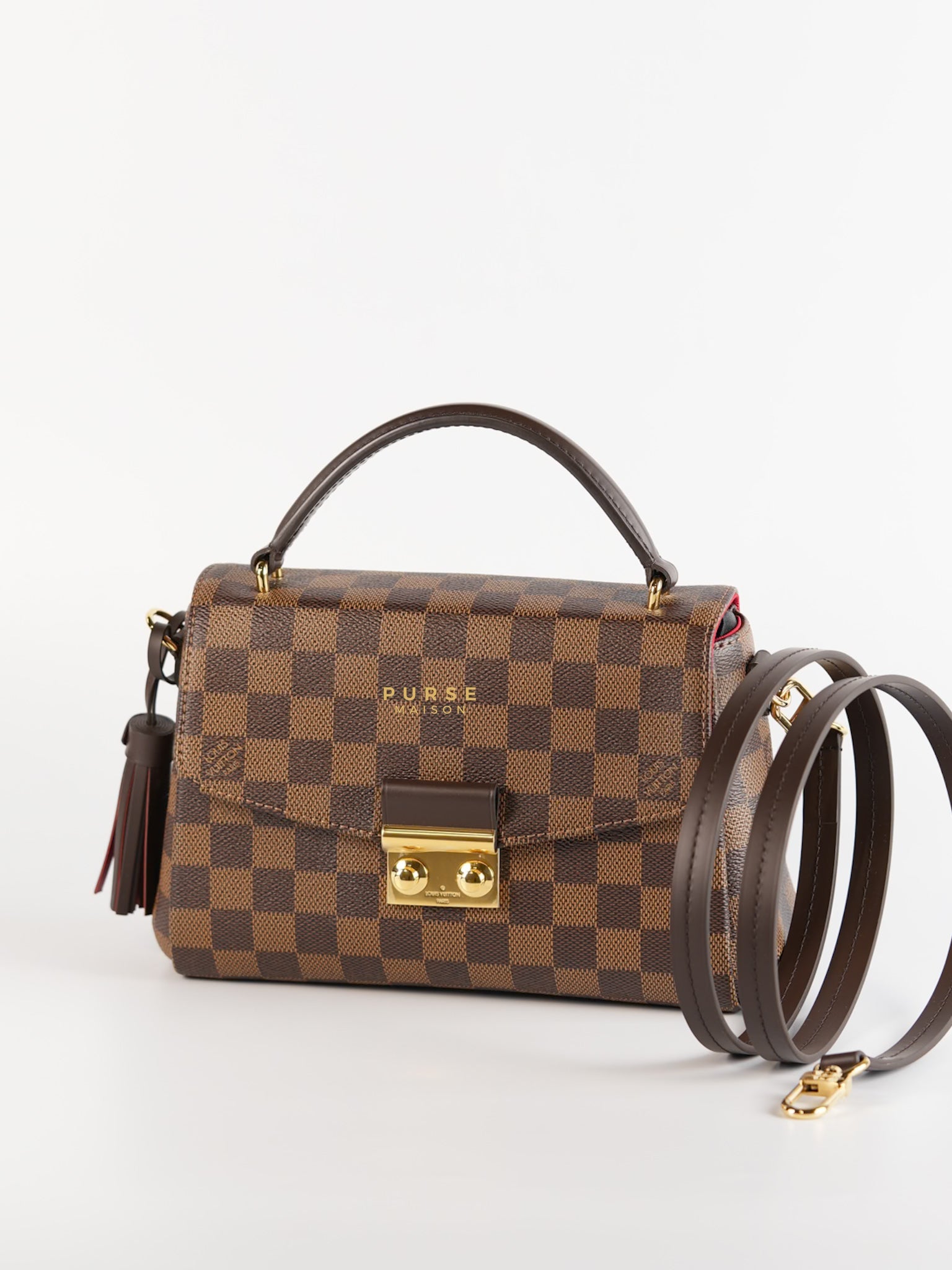 Croisette in Damier Ebene (Microchip) | Purse Maison Luxury Bags Shop