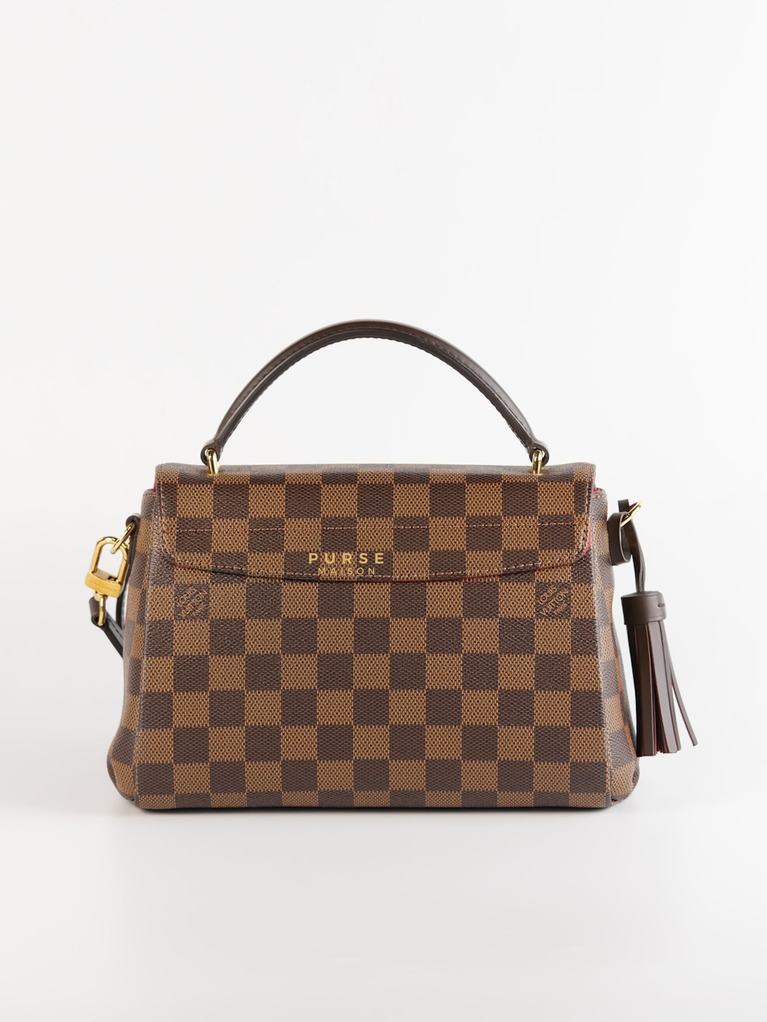 Croisette in Damier Ebene (Microchip) | Purse Maison Luxury Bags Shop