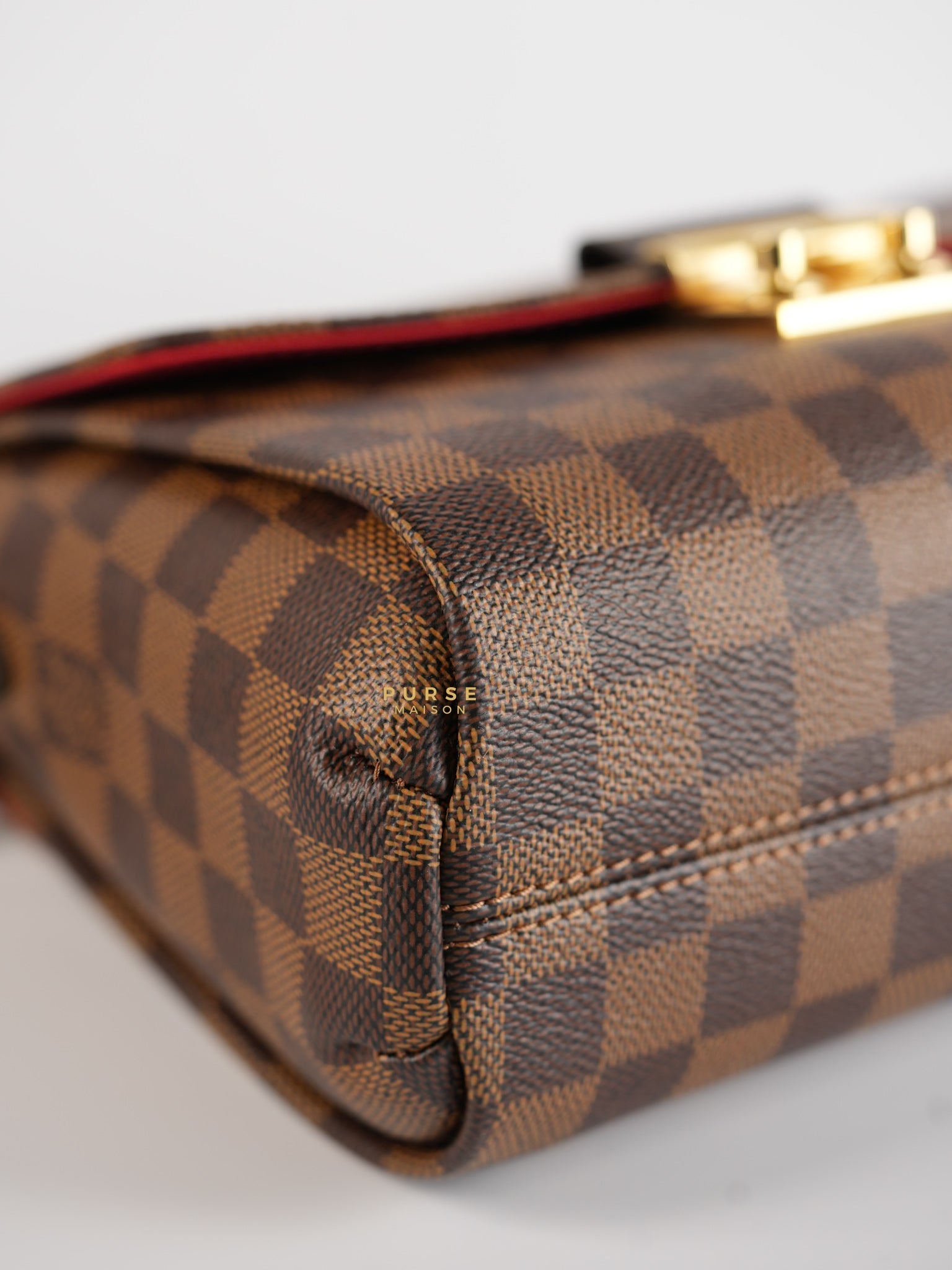 Croisette in Damier Ebene (Microchip) | Purse Maison Luxury Bags Shop