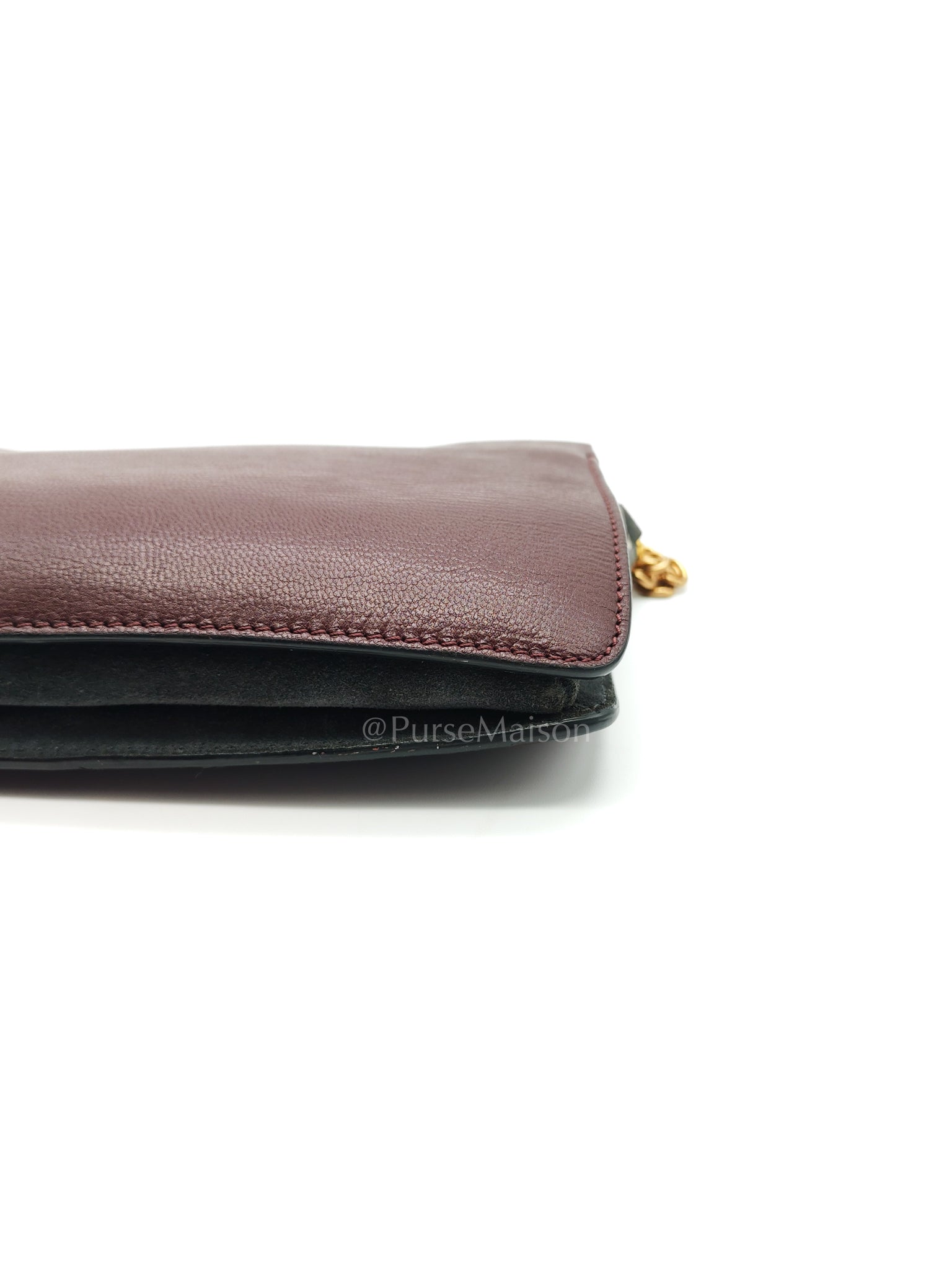 Cross 3 Burgundy in Calfskin Leather Crossbody Bag | Purse Maison Luxury Bags Shop