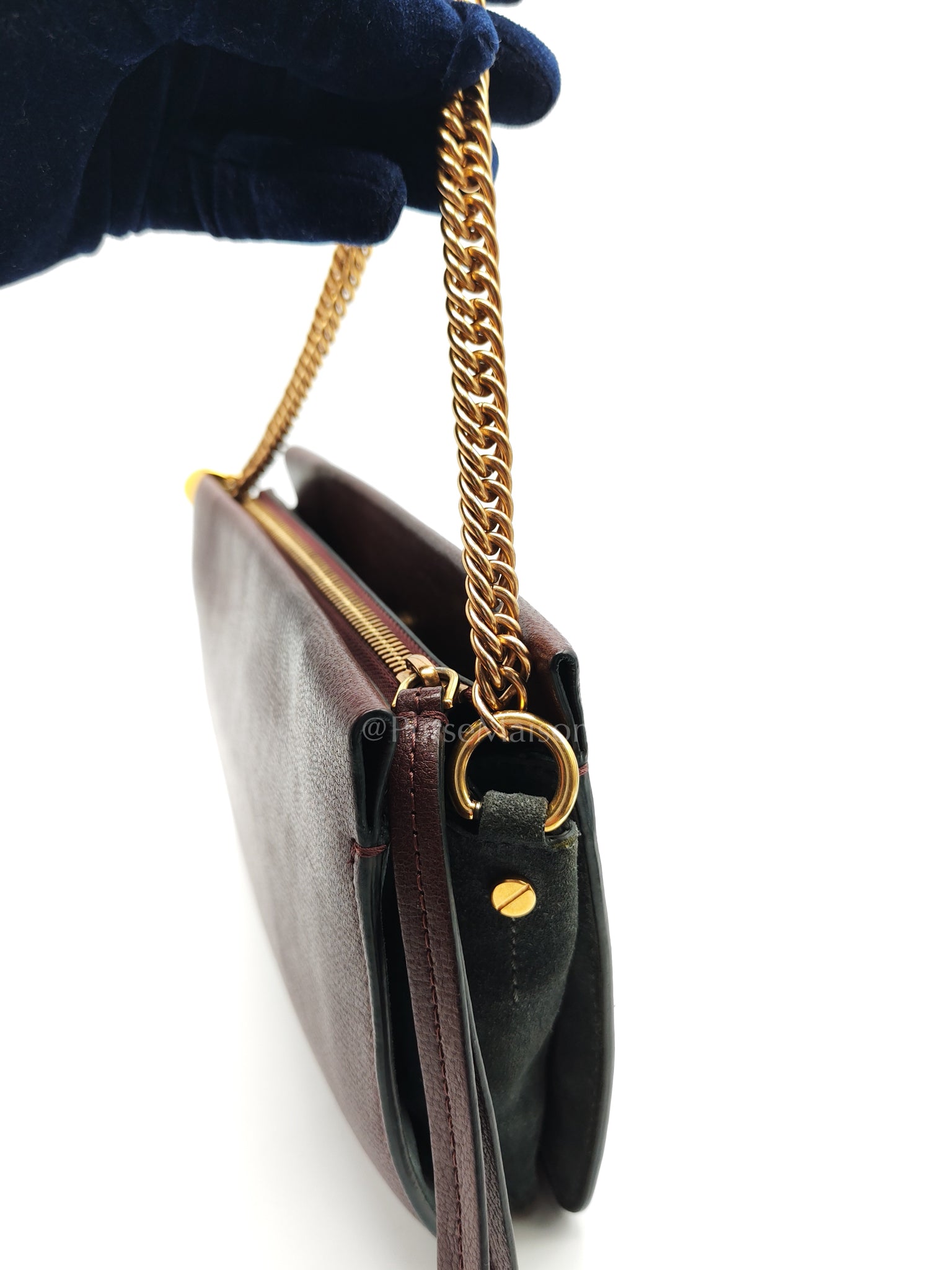 Cross 3 Burgundy in Calfskin Leather Crossbody Bag | Purse Maison Luxury Bags Shop
