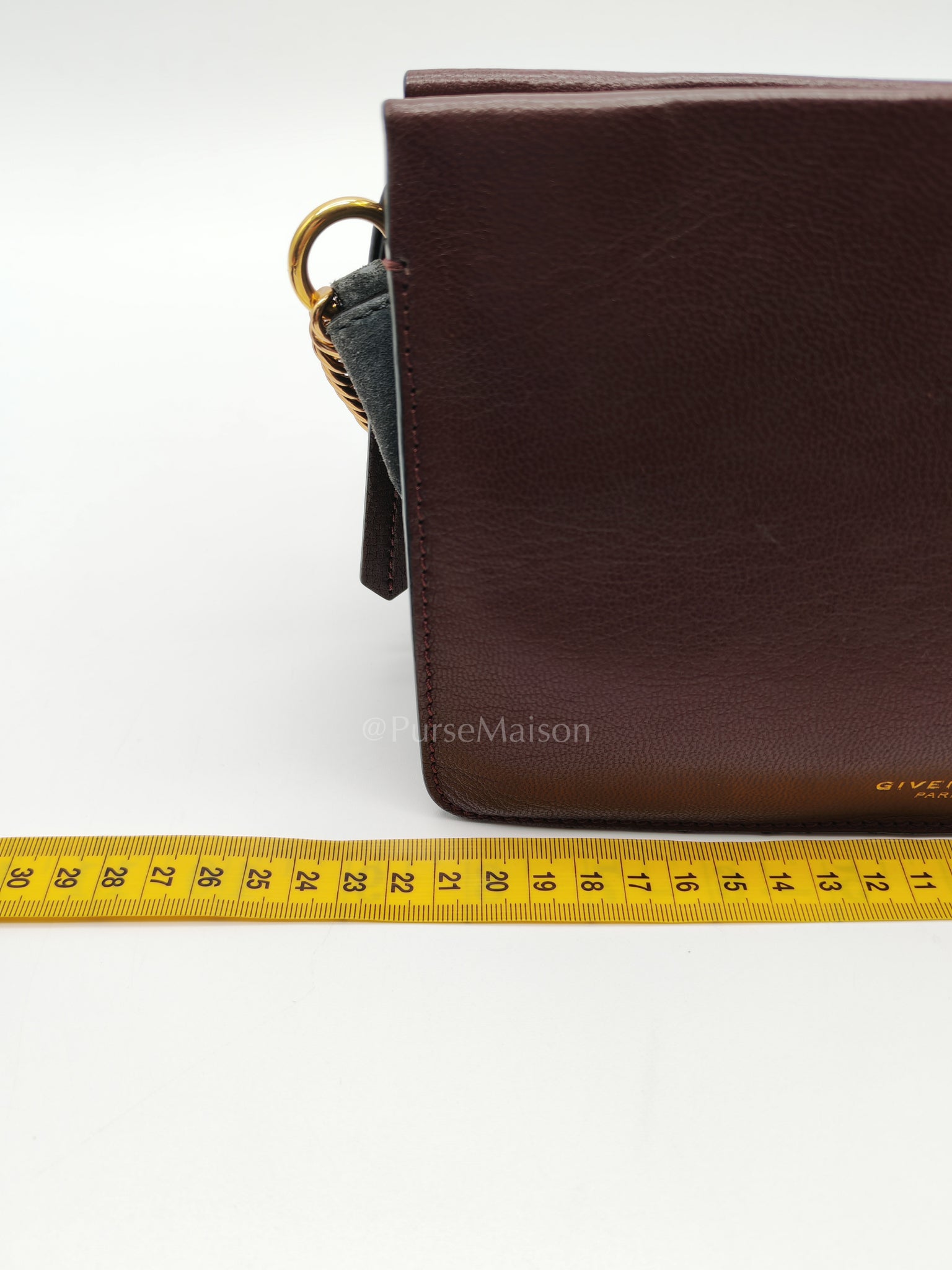 Cross 3 Burgundy in Calfskin Leather Crossbody Bag | Purse Maison Luxury Bags Shop